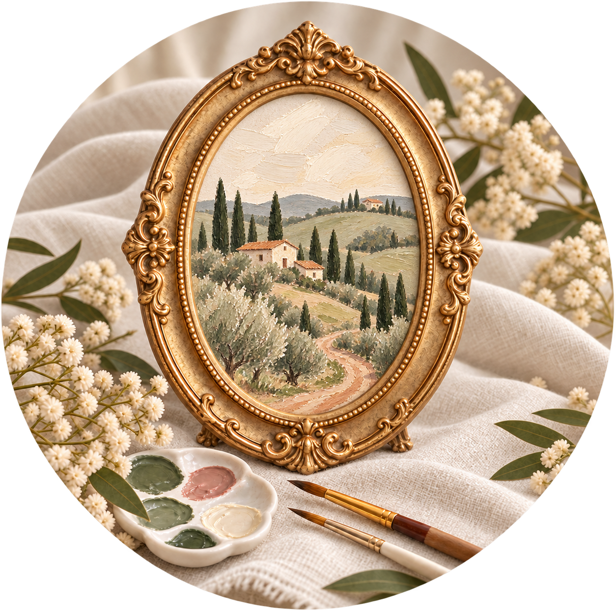 Vintage mini painting