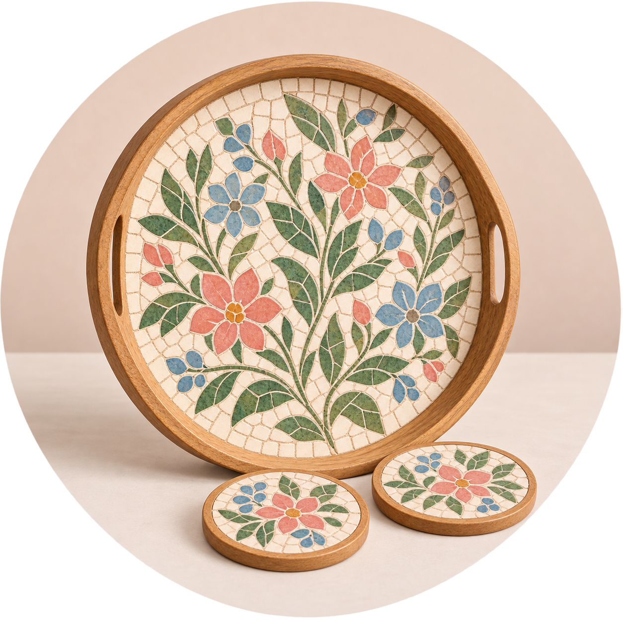 Mosaic tray or coasters