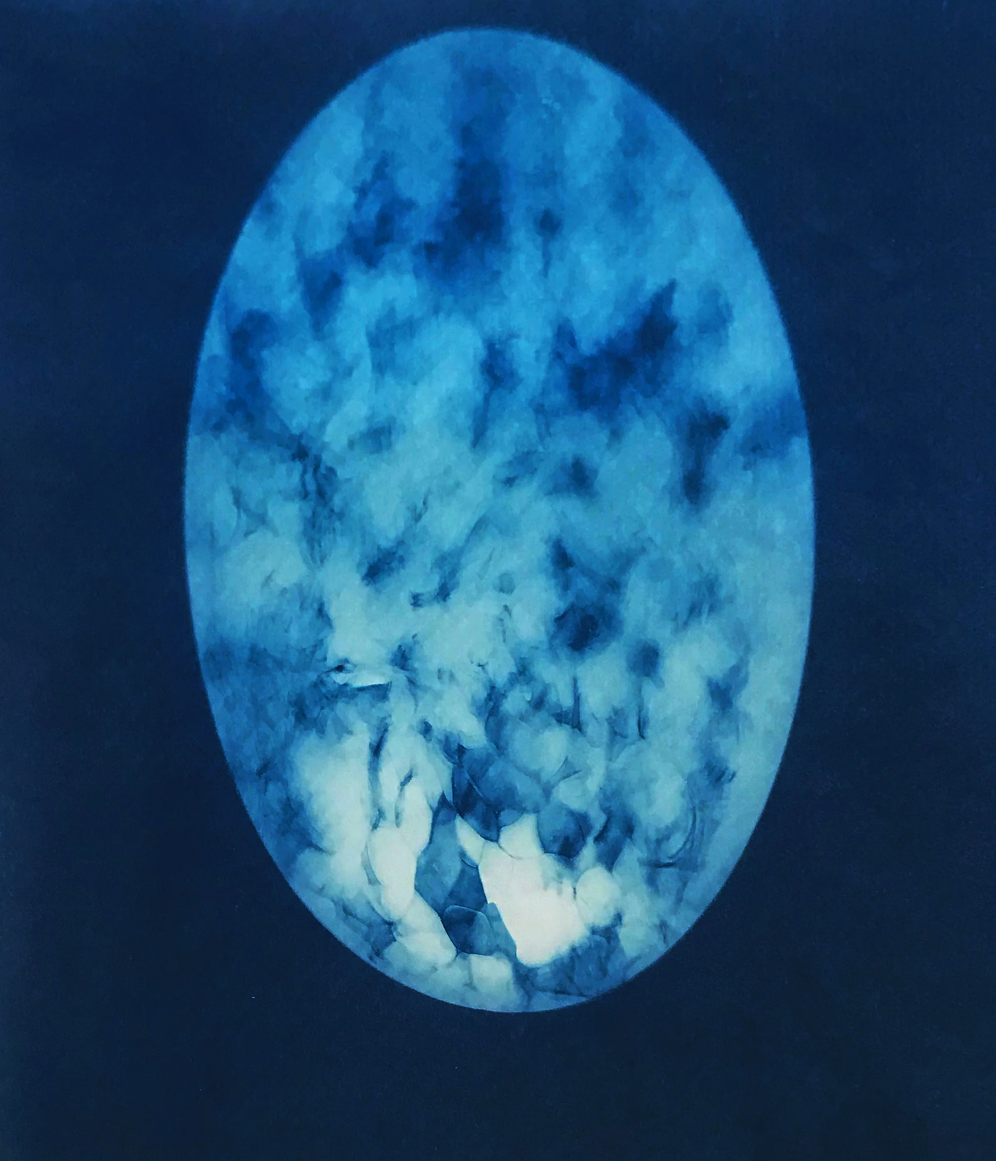  Glass Sphere Cyanotype 