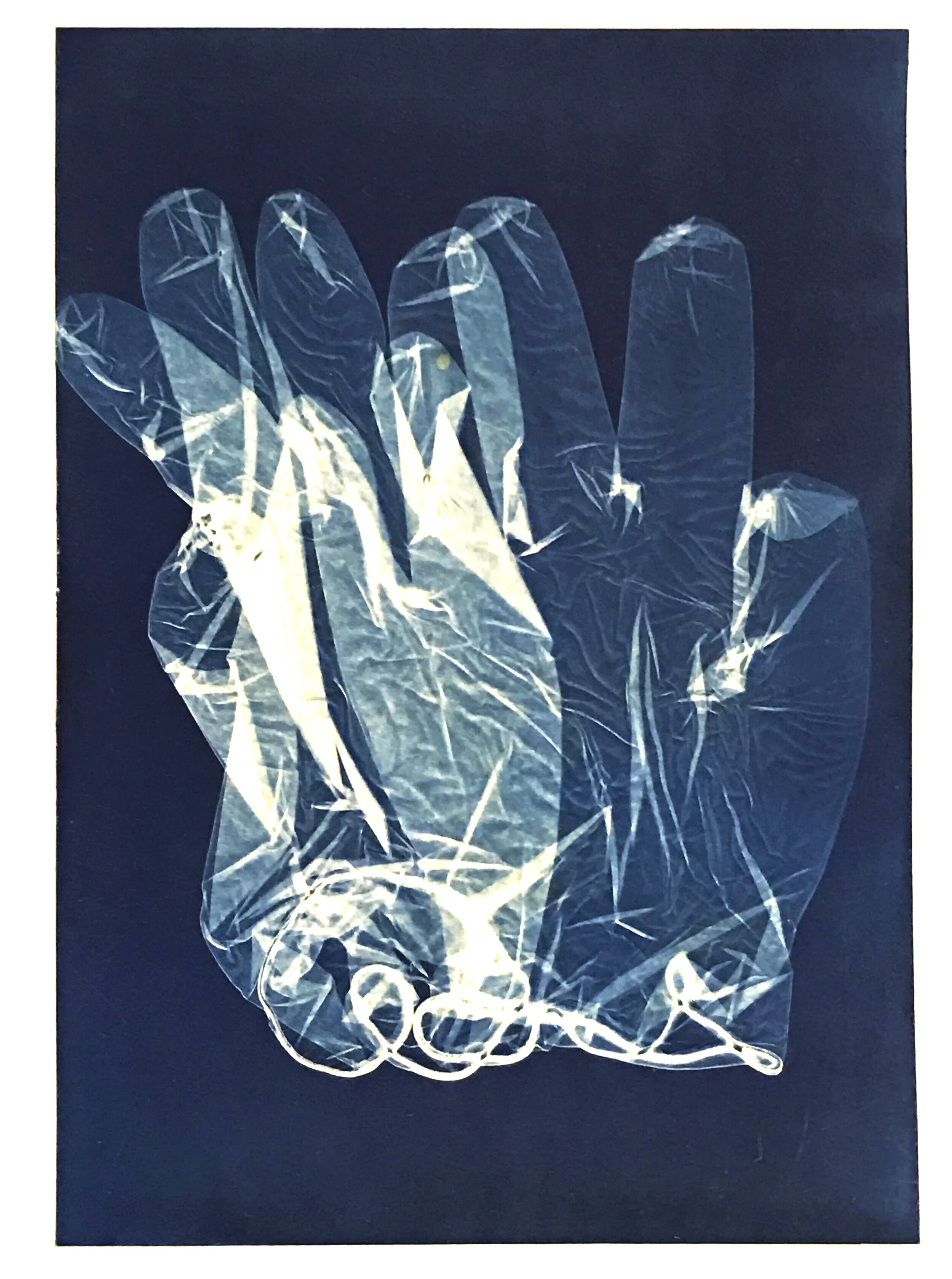 Cyanotype Rubber Gloves