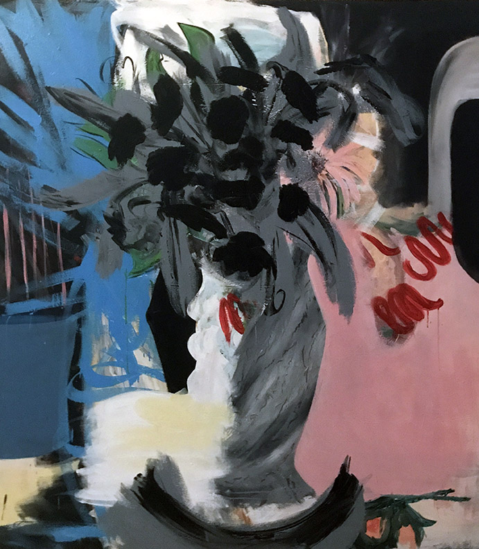 EXHUMATION, ACRYLIC ON CANVAS, 64X54 INCHES, 2017