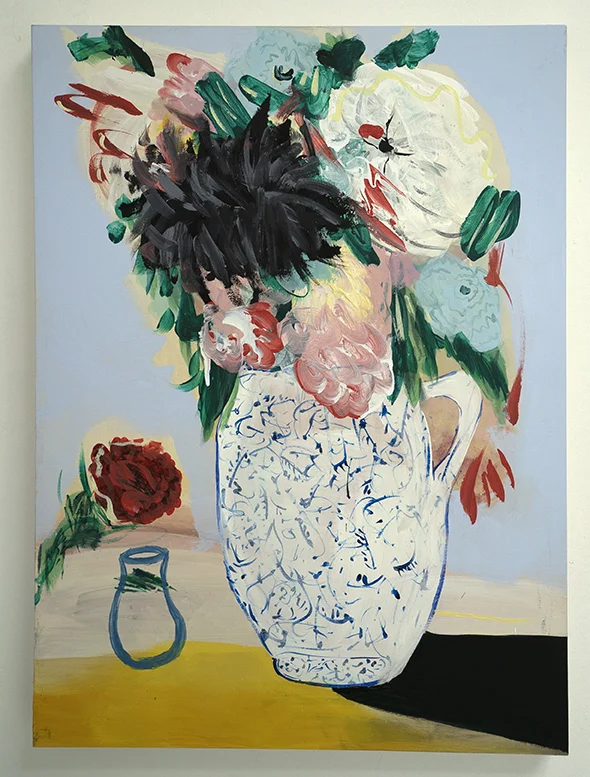 Tommy’s Flowers, Acrylic on wood panel, 24x18 inches, 2018