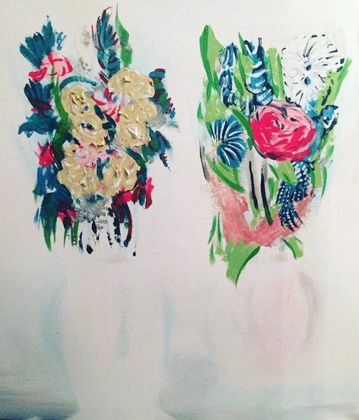 Brothers, Acrylic on Canvas, 29x28 inches, 2017,