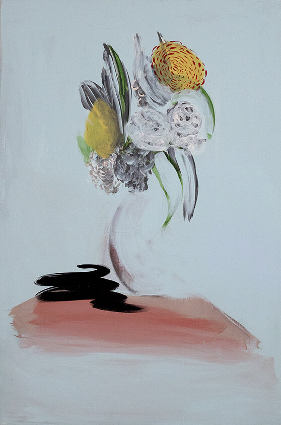 Best Behavior, Acrylic and Ink on Canvas, 36x24x2 inches, 2016