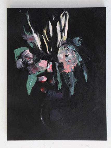 Cereus Blooms At Night, Acrylic on Panel, 24x16 inches, 2016