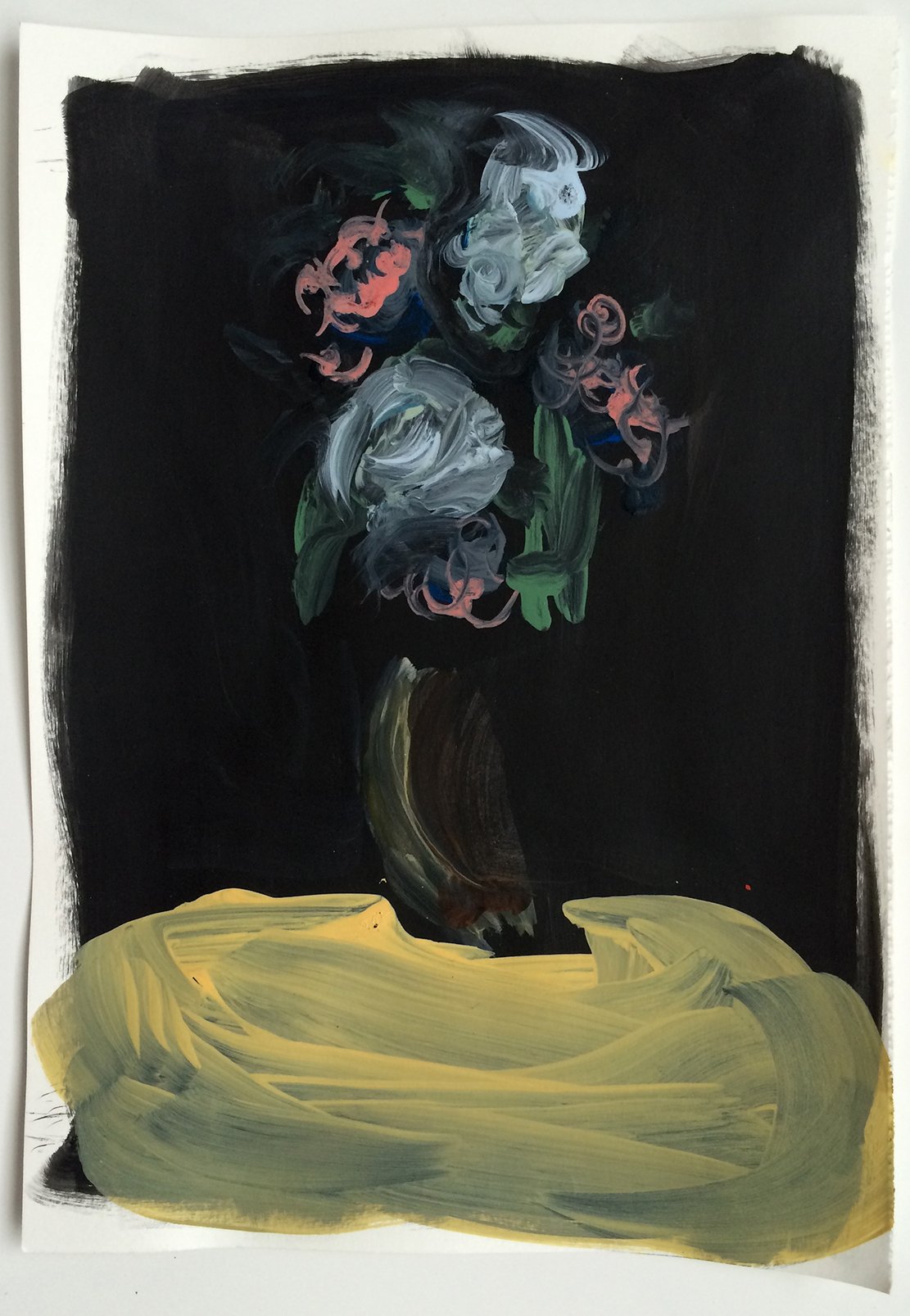 Bathed In Light, Acrylic on Paper, 11.5x 8.25 inches, 2015