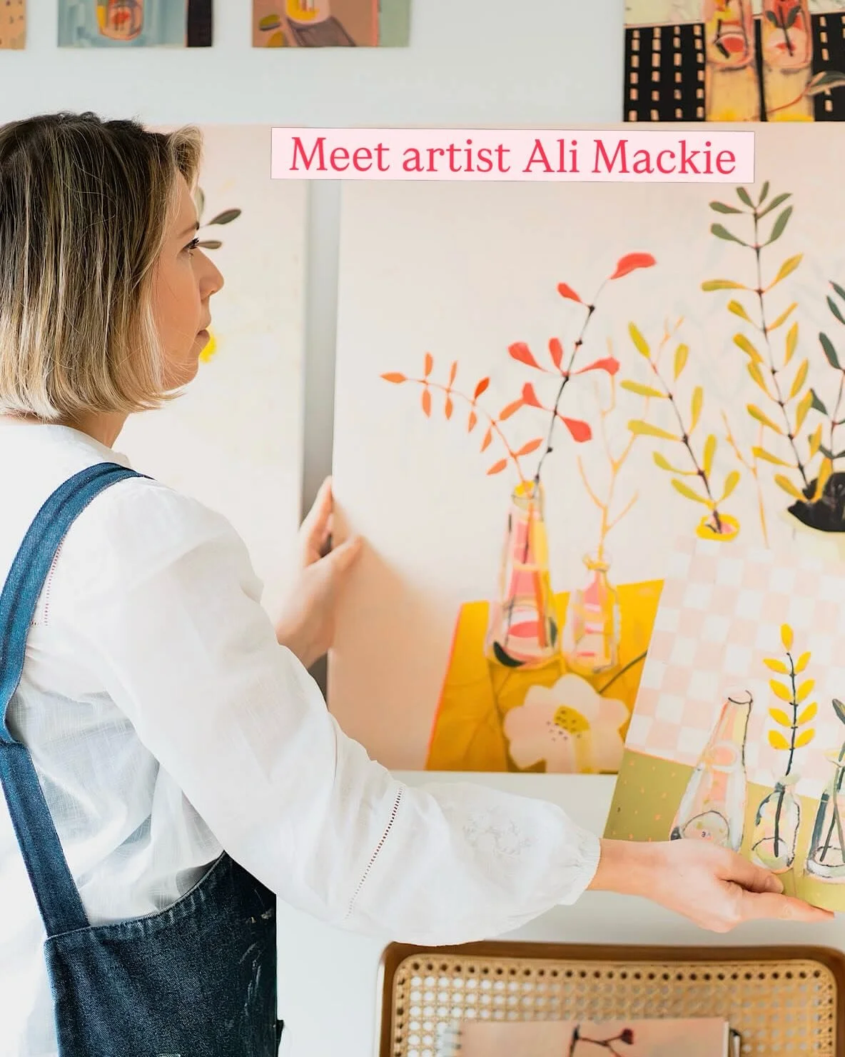 Meet artist Ali Mackie who I first met in person a year ago and instantly loved her work - they are pretty, but the details and the textures invite you to look deeper and for longer.

Ali describes herself as a &ldquo;collector and creator of joyful 