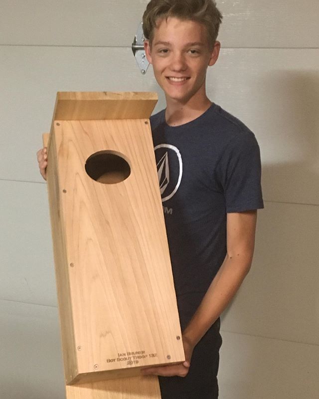 This past weekend I helped a friend&rsquo;s son with his Eagle Scout project.  He built (4) duck 🦆 boxes for our city.  Nice job Ian!! I showed him how to create projects in VCarve Pro and execute cuts and laser engraving using our CNC.  We only use