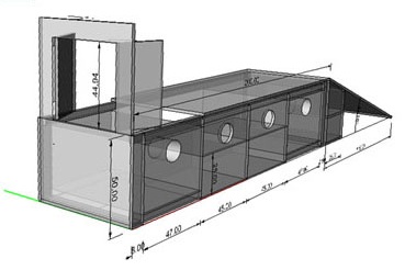 Kindermeubel op maat: kinderspeelhoek 3d tekening