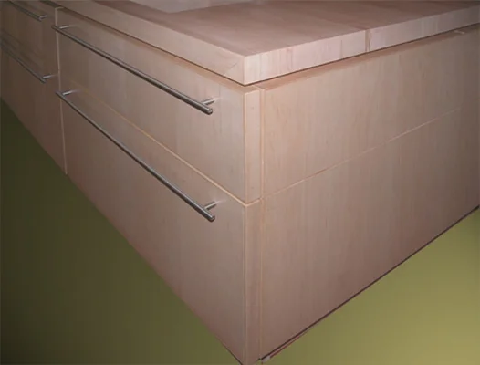 Keuken eiland esdoorn
