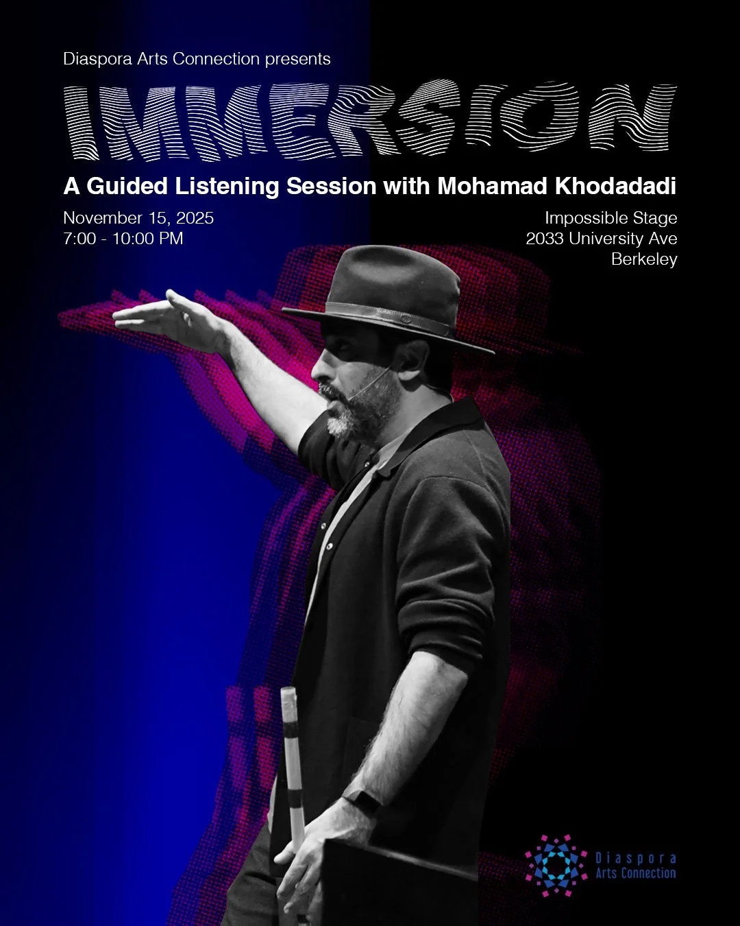 IMMERSION A Guided Listening Session with Mohamad Khodadadi