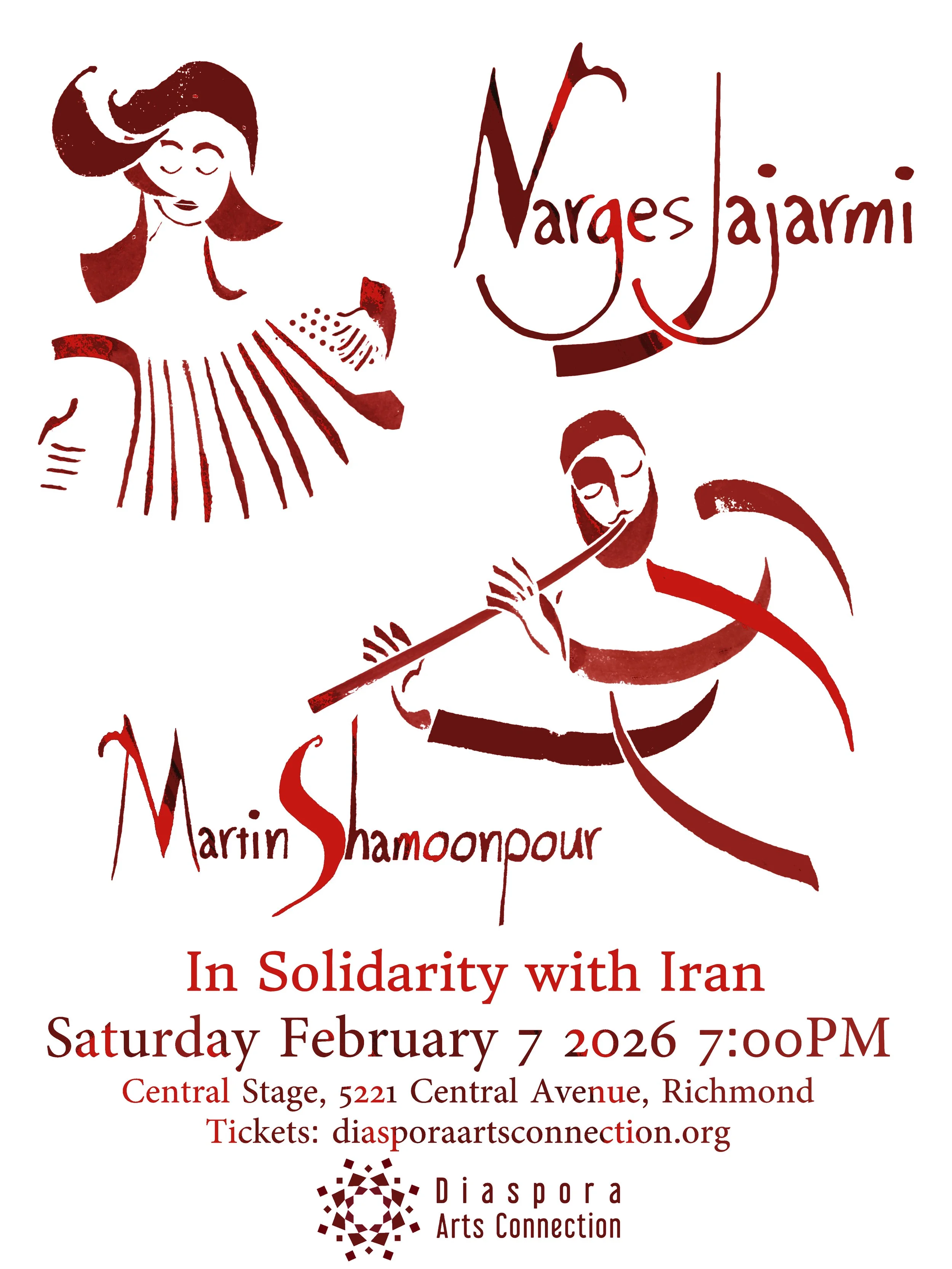 Narges Jajarmi & Martin Shamoonpour in Solidarity With Iran