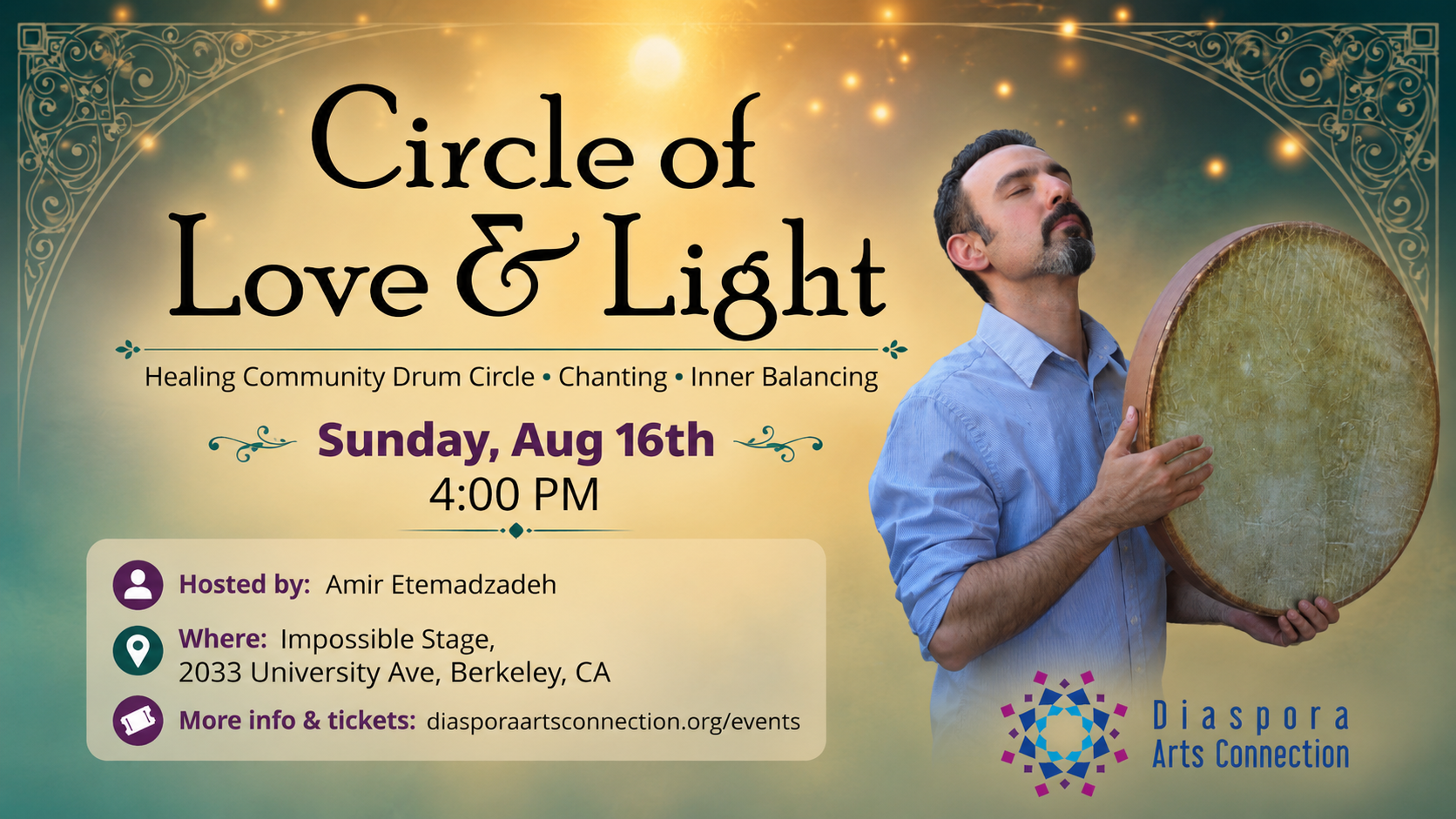 Circle of Love &amp; Light | Healing Community Drum Circle 