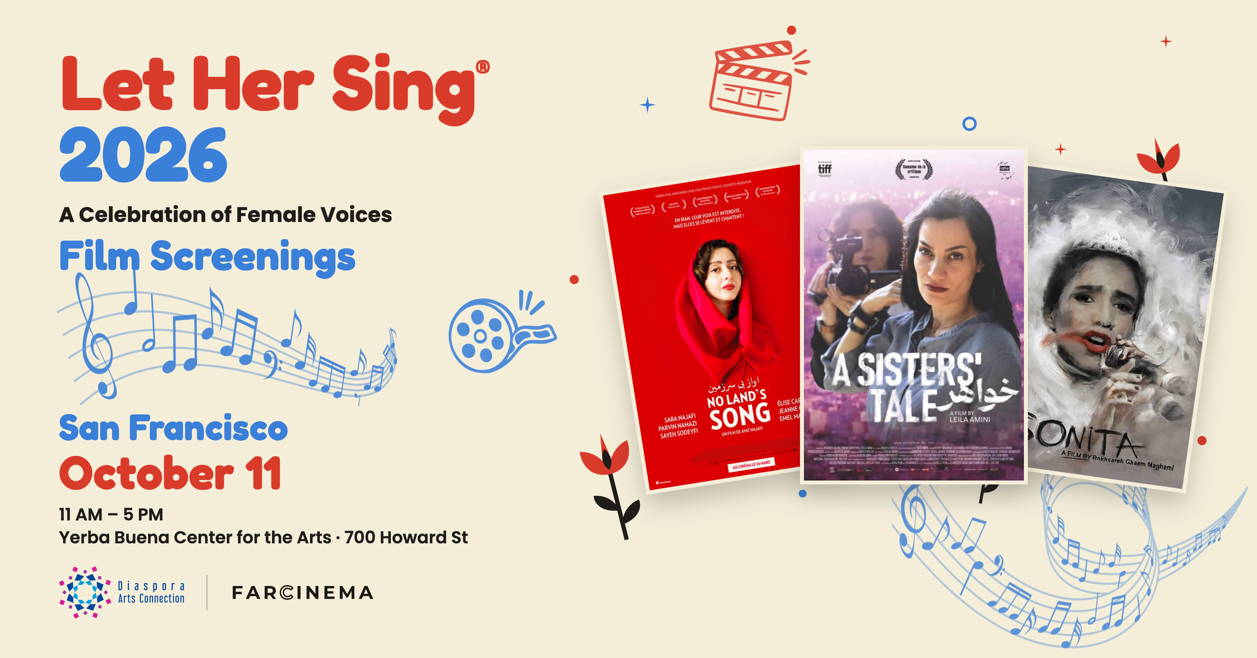 Let Her Sing® 2026: A Celebration of Female Voices | Film Screenings