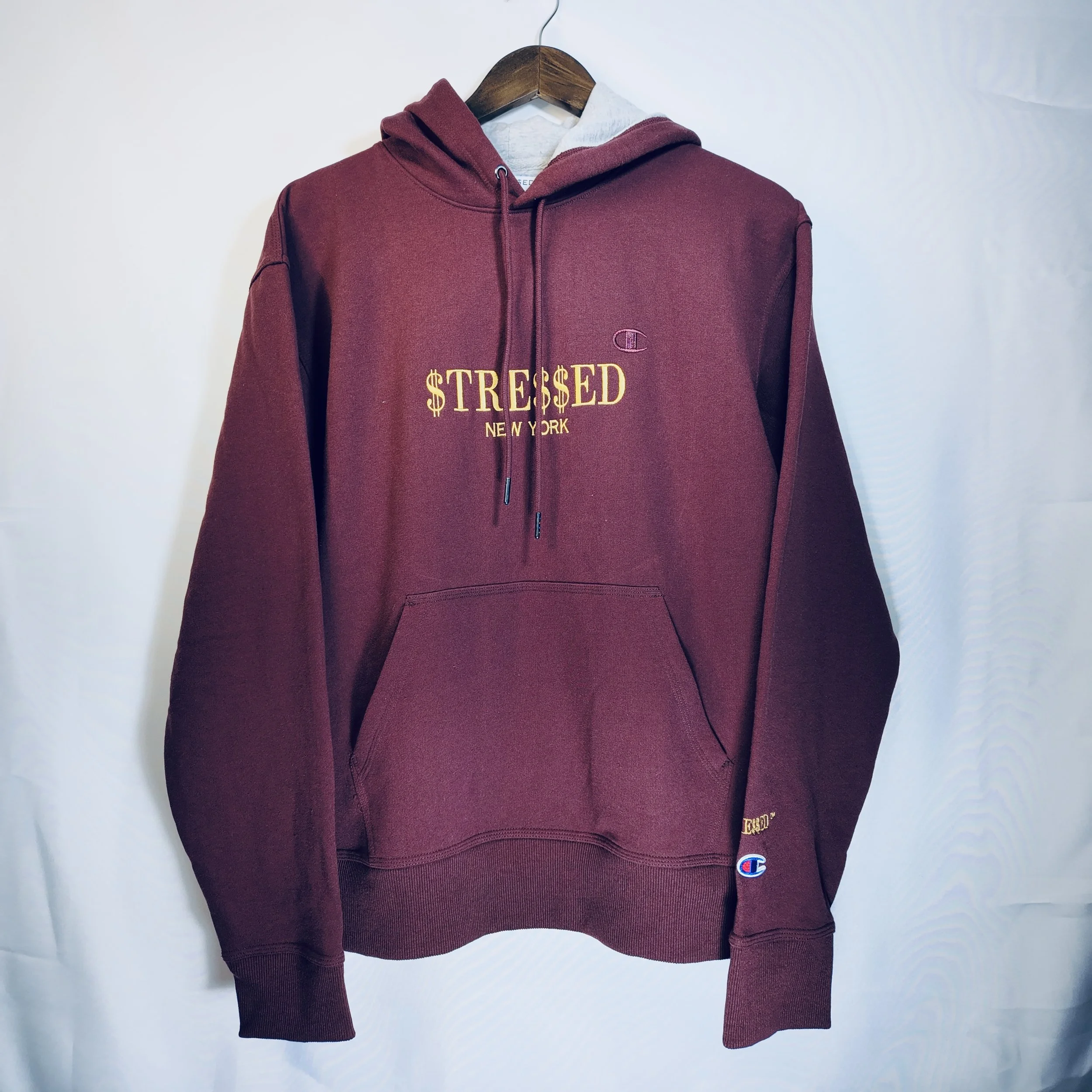 Hooded $tre$$ed sweatshirt