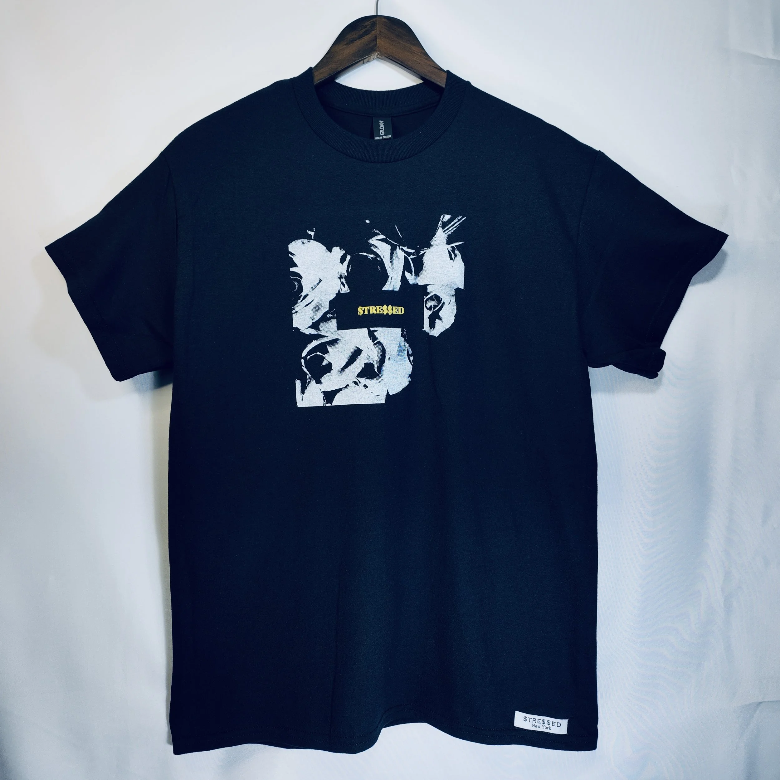 $TRE$$ED logo, Roses tee (black)