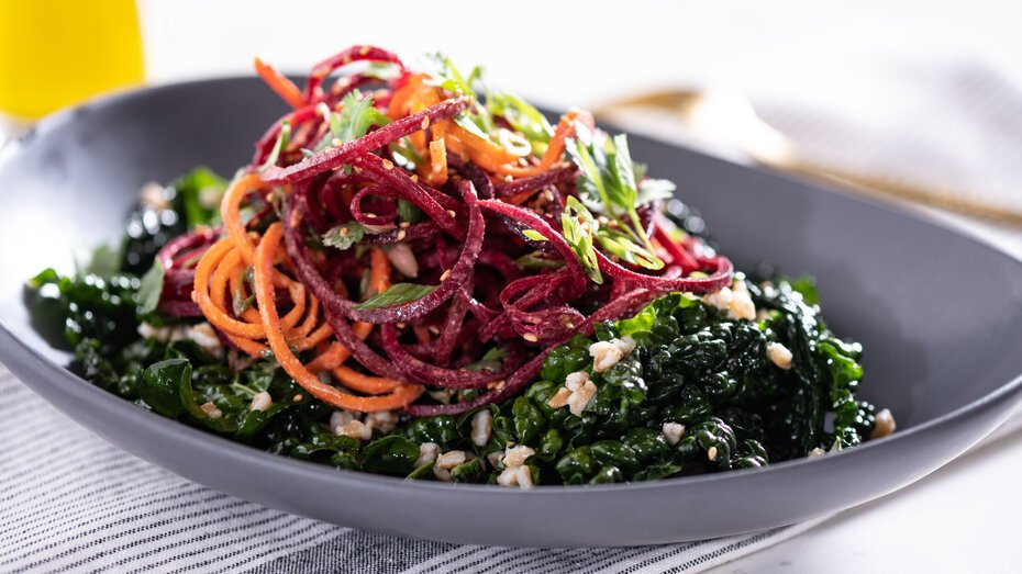Spiralized Beet and Carrot Salad Bowl