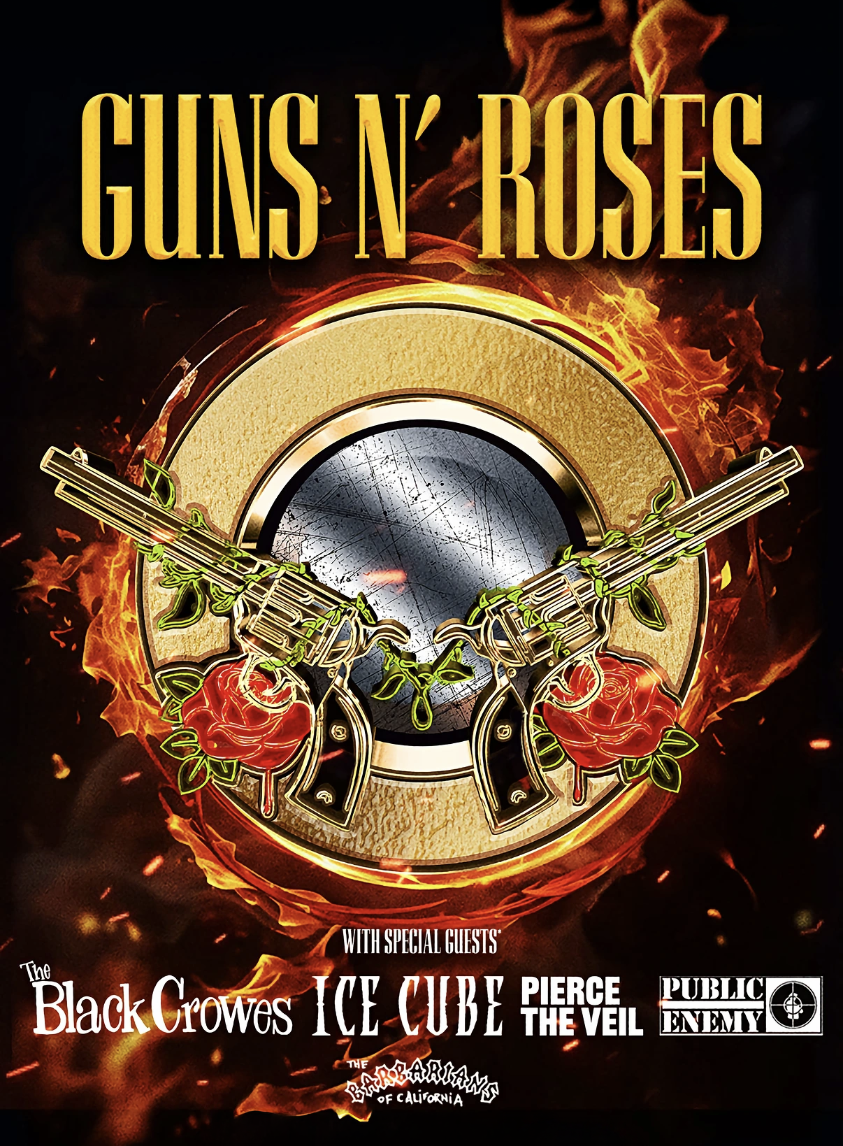 GUNS N' ROSES - 2026 TOUR ADMAT / KEYART