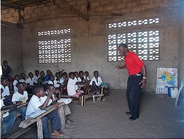 AMOUNT: $2000 Furnish a classroom with desks and chairs for students and their teacher. Double this amount to include equipment for school children playground.