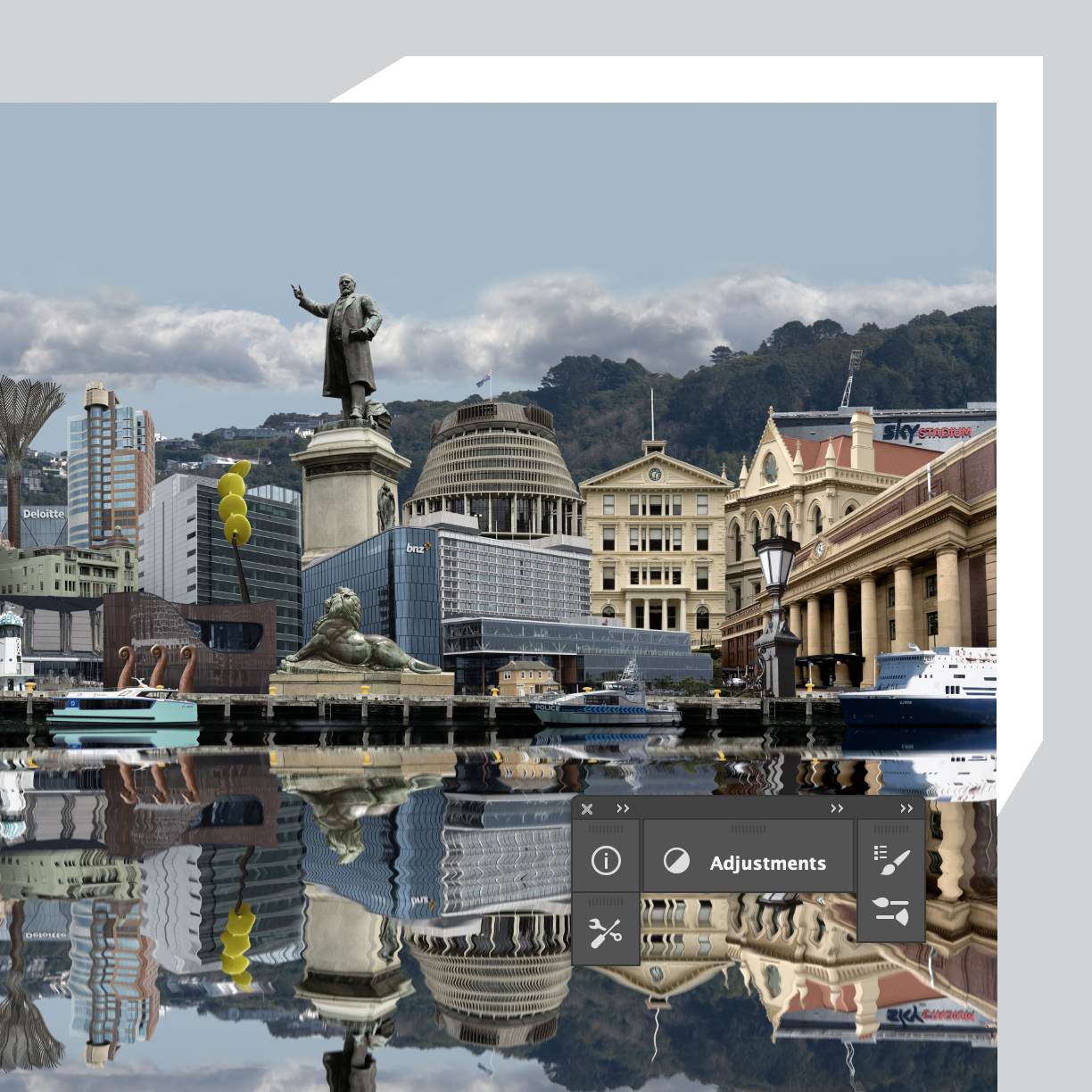Harbour echoes white frame.png