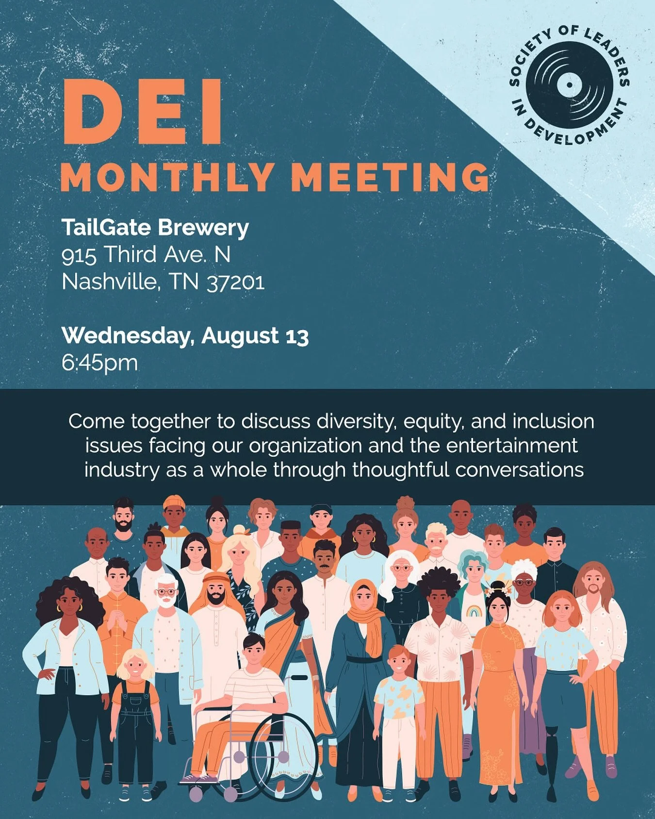 Join us on Wednesday, August 13 at 6:45 PM for our next DEI Monthly Meeting at TailGate Brewery (Germantown). All members are welcome to be part of this meaningful conversation designed to help foster a more inclusive community. We look forward to se