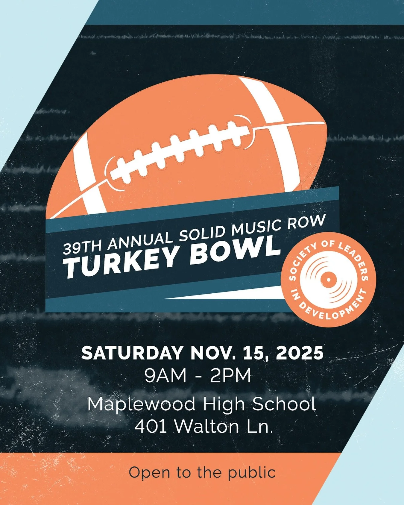 The date is set for one of our favorite yearly traditions: SOLID Turkey Bowl! 🏈🦃 Start getting your team together to participate in our flag football fundraiser, with all proceeds benefitting our SOLID Shares partners. We love to see some good-spir