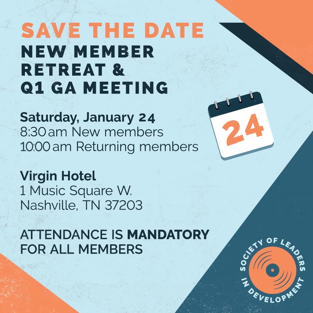 🗓️ SAVE THE DATE: We can&rsquo;t wait to jump into an exciting year of SOLID on January 24 at our New Member Retreat and Q1 Meeting! Plus, hear from standout guest speaker Dean Brittany Schaffer, a SOLID alum and Belmont Curb College leader, and rec
