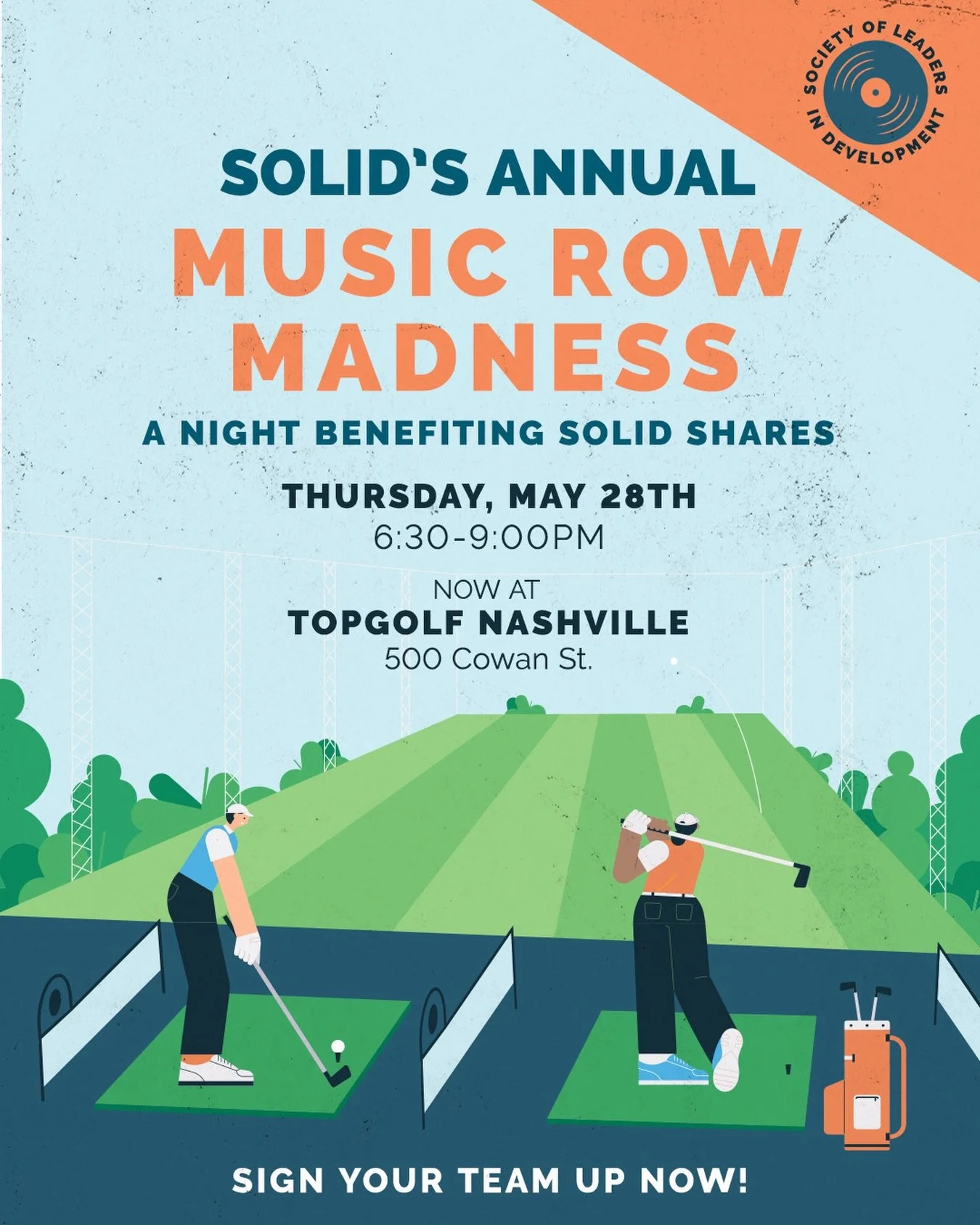 Step up to the tee for Music Row Madness! ⛳️

We&rsquo;re heading to @topgolf Nashville this year on May 28th to raise funds for our 2026 SOLID Shares Partners: @loveacademynash, @familyallianceinmusic, @healinginthemargins, @thenashvillefoodproject,