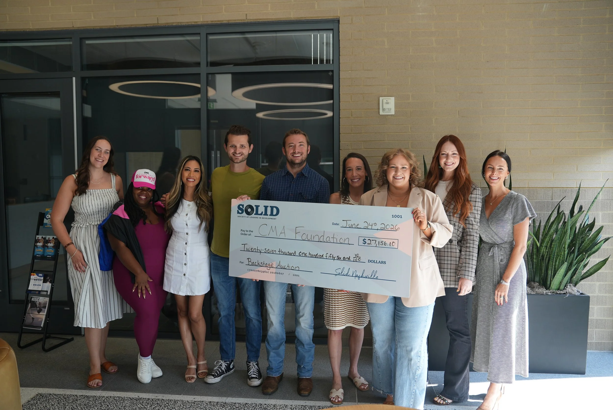 SOLID'S ANNUAL BACKSTAGE AUCTION RAISES OVER $27,000  FOR CMA FOUNDATION, SUPPORTING THE NEXT GENERATION OF MUSIC INDUSTRY PROFESSIONALS