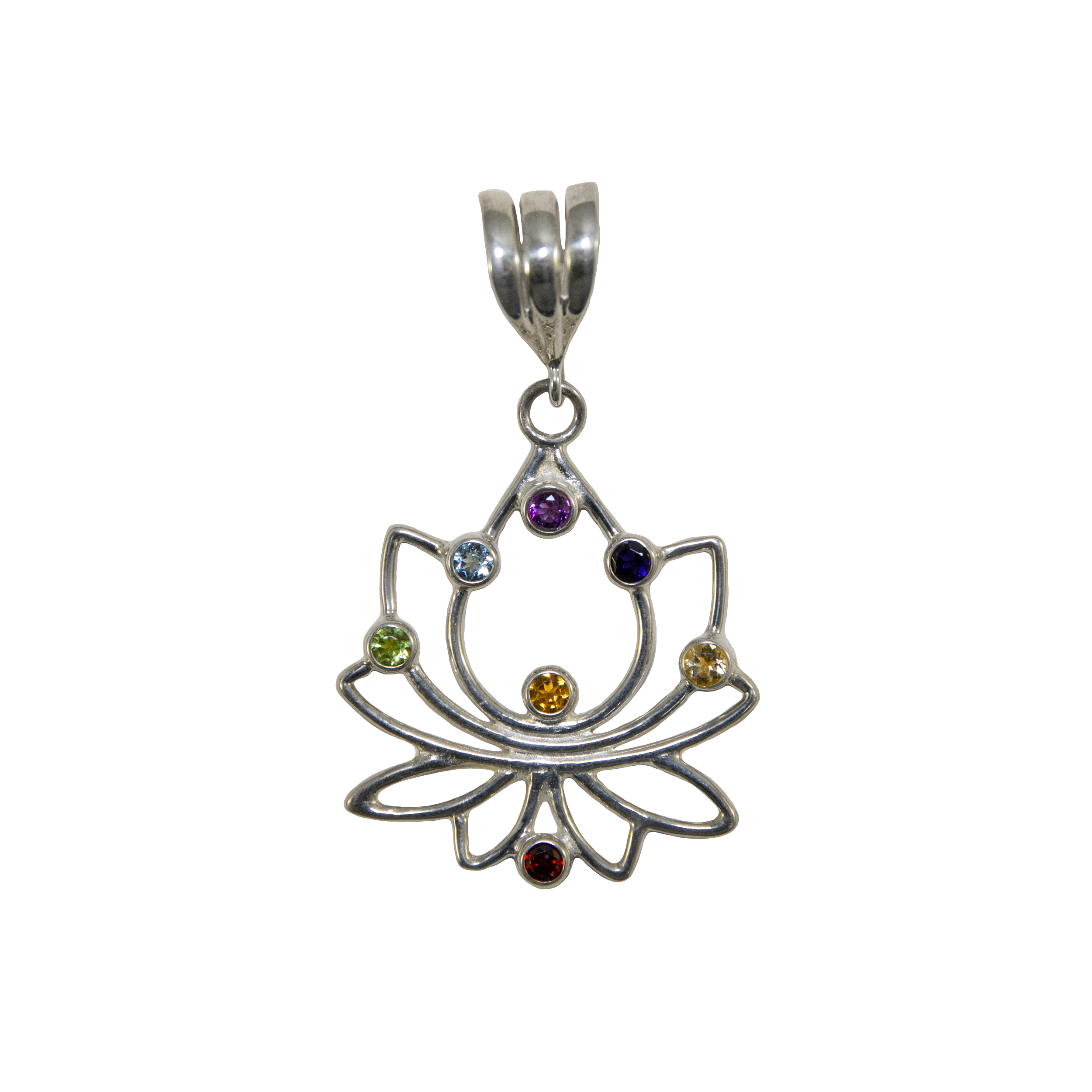 Small Lotus Chakra Pendant