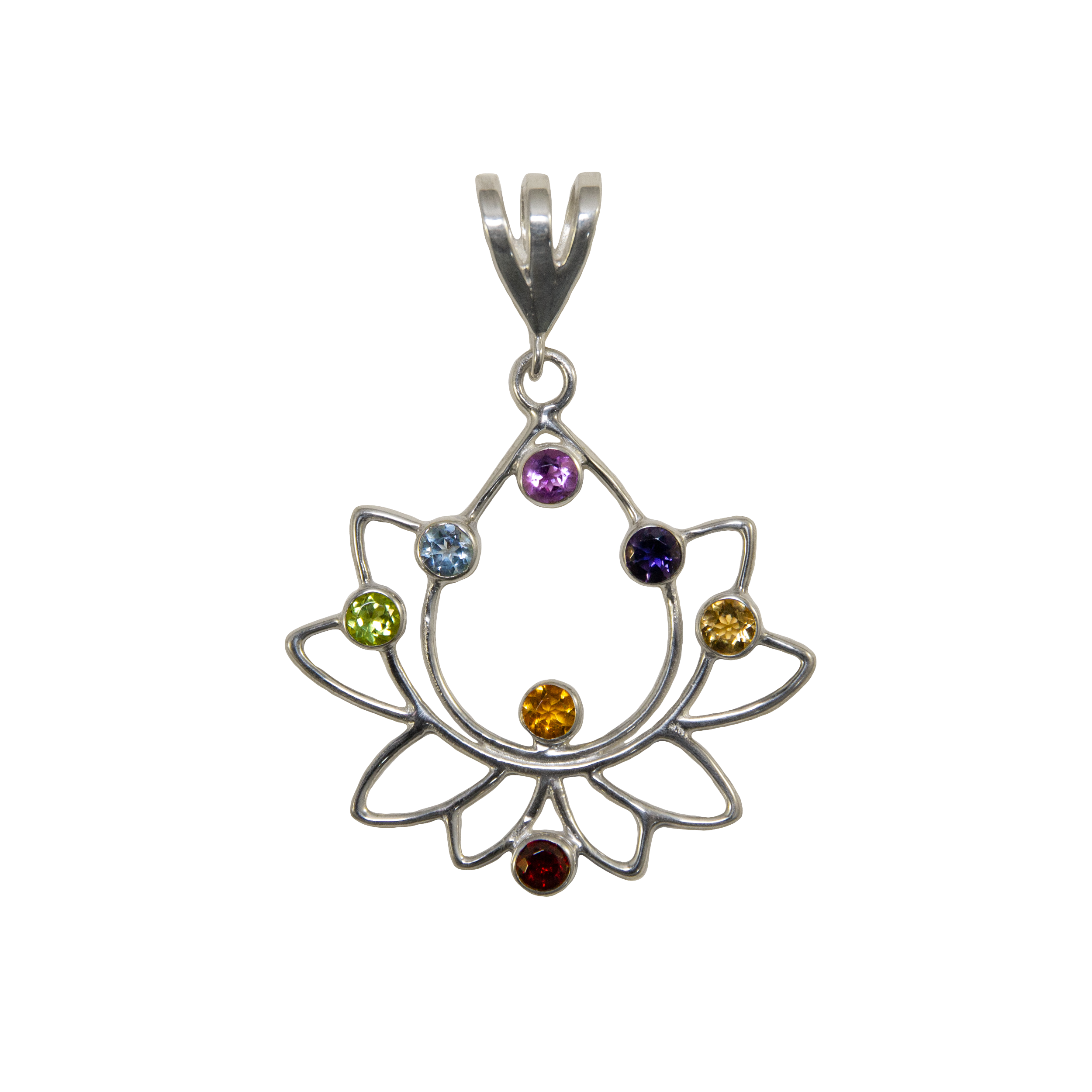 Large Lotus Chakra Pendant