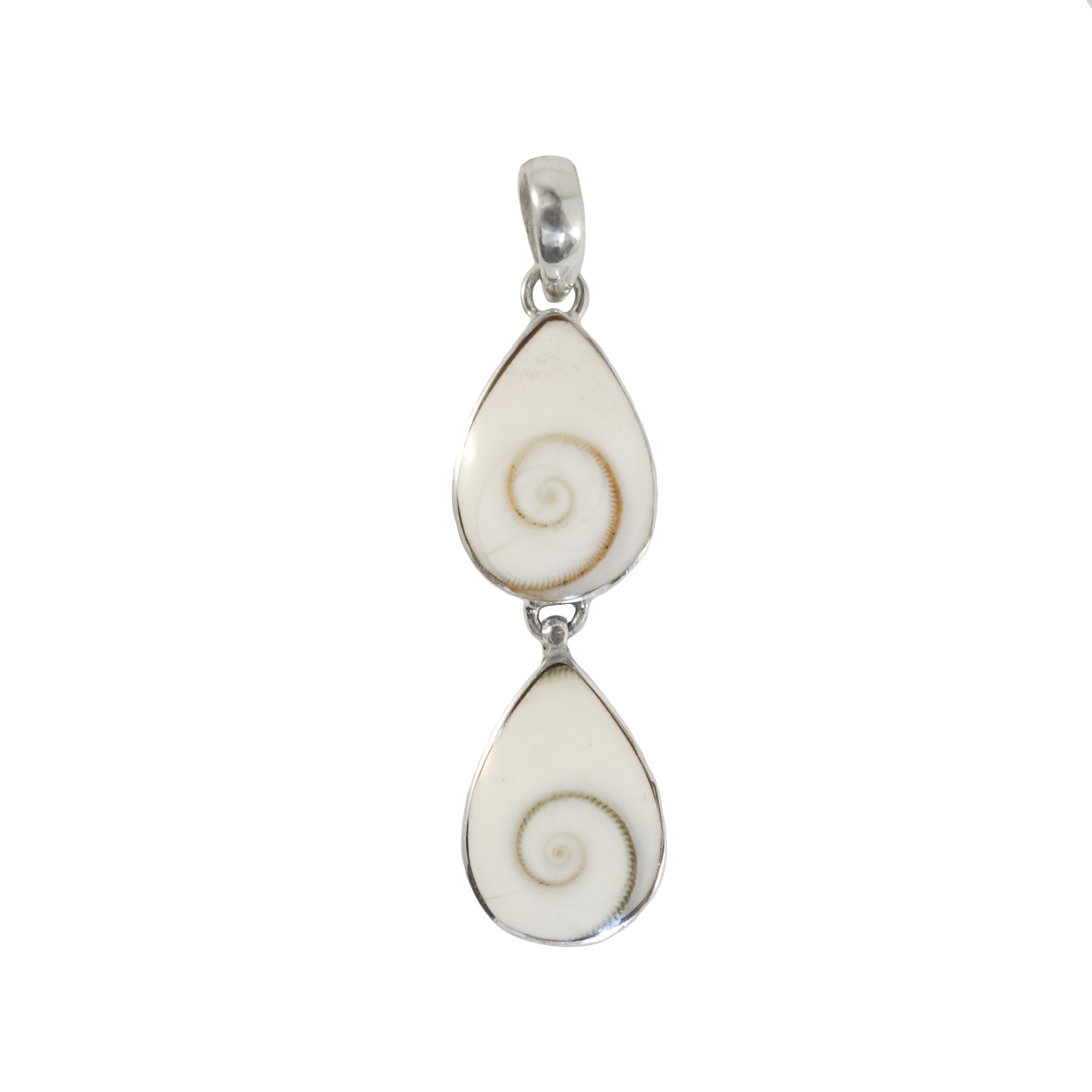 Tiered Eye of Shiva Shell Pendant