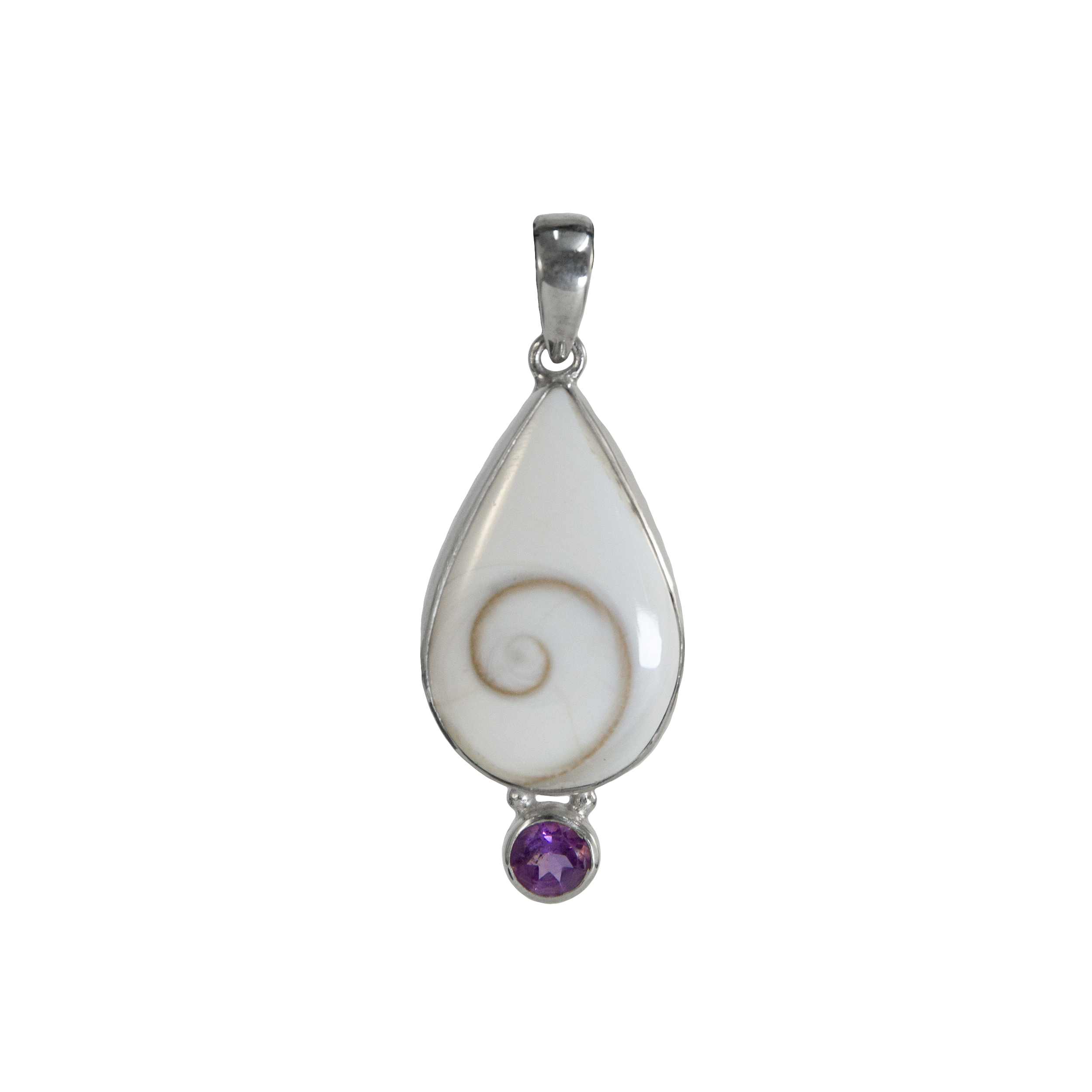 Eye of Shiva with Amethyst Pendant