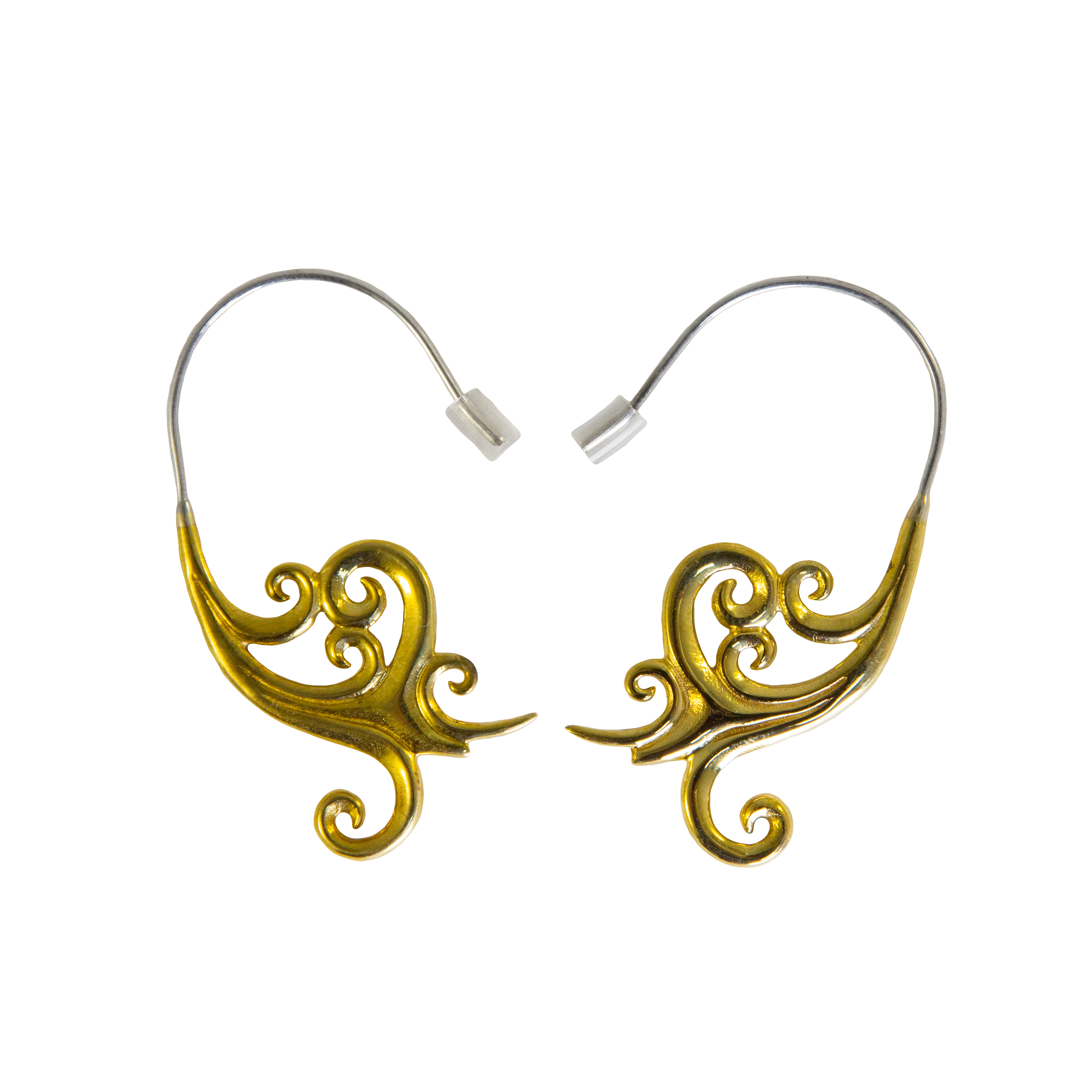 Spiked Swirl Earrings