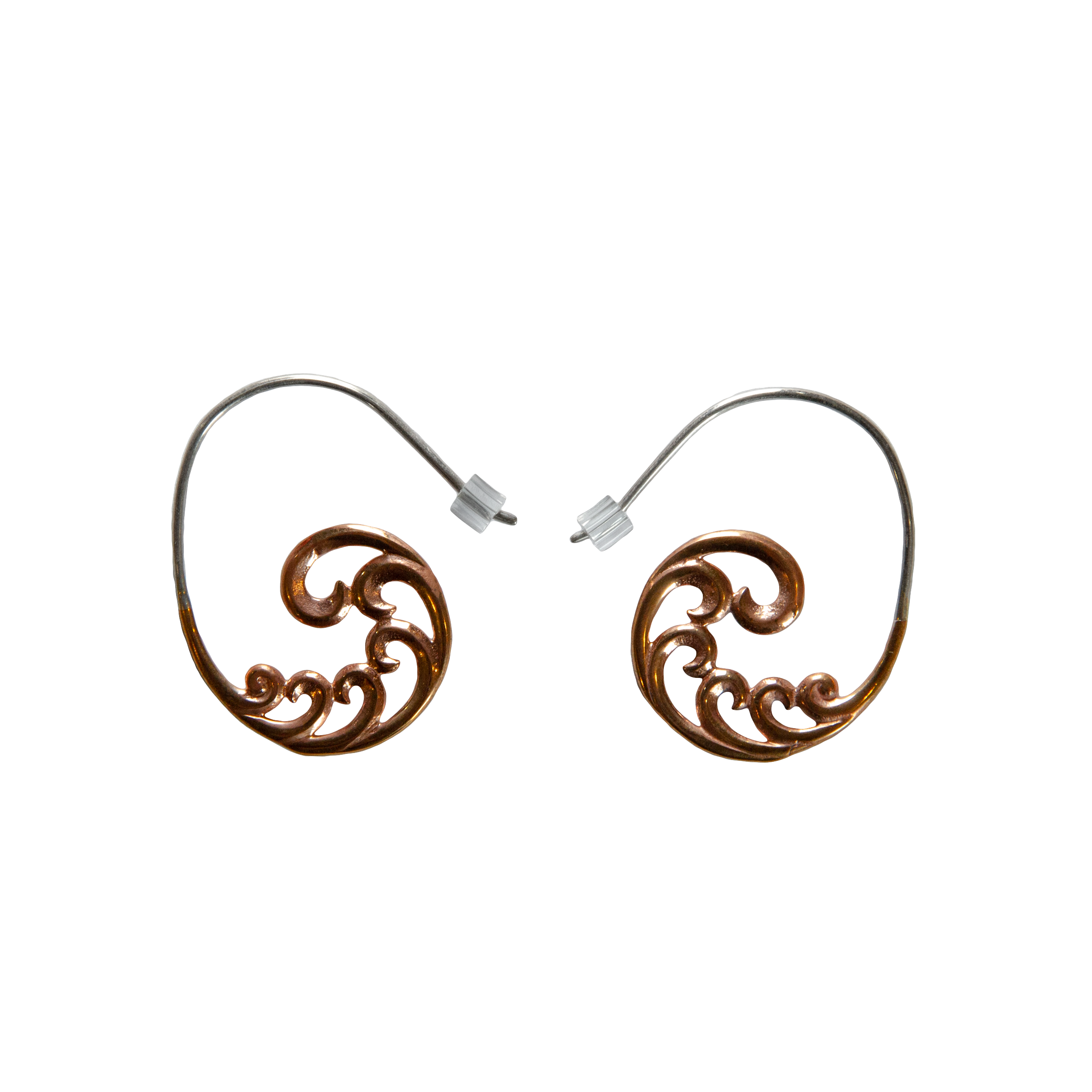 Fibonacci Spiral Hoop Earrings