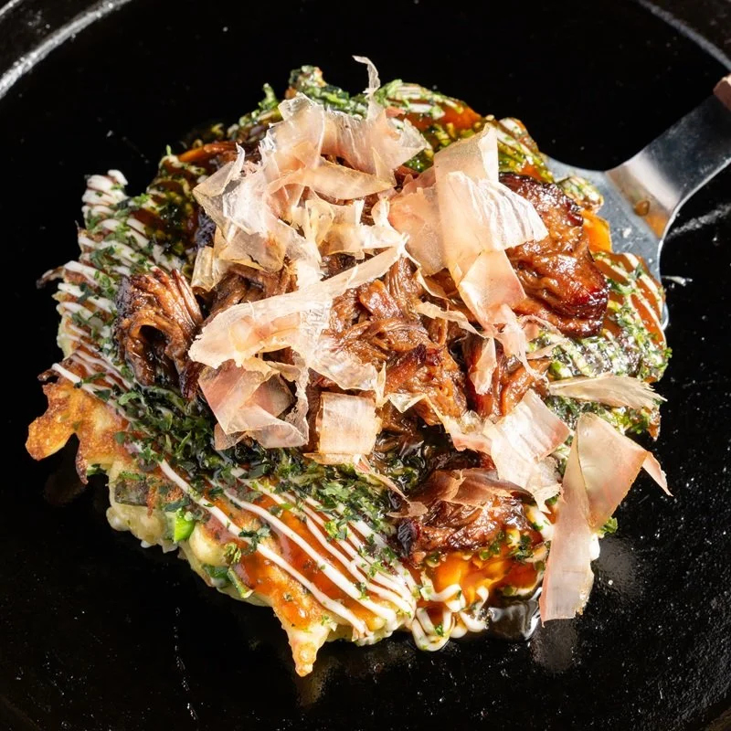 gaijin 7th anniversary in chicago special okonomiyaki japanese food