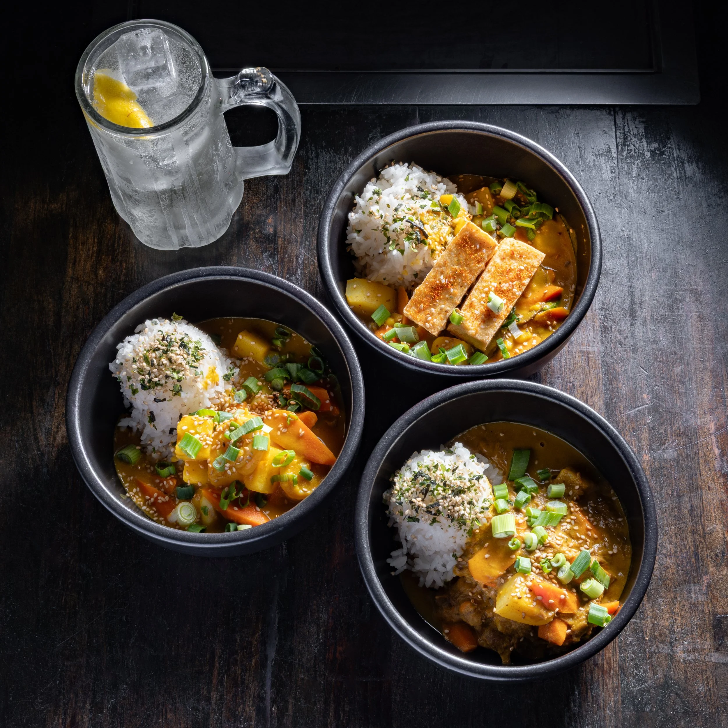 gaijin japanese izakaya private dining room menu option vegetarian rice bowl with tofu