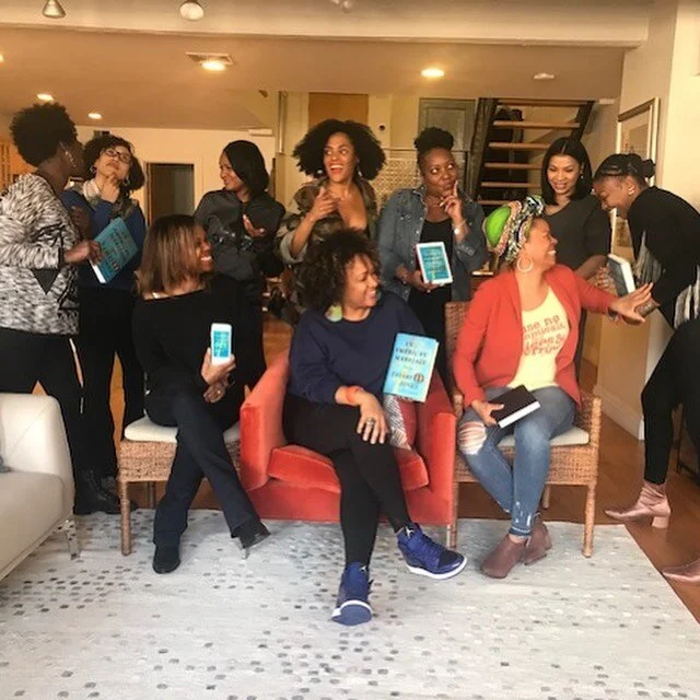 #TBT: 2018. Brooklyn. An American Marriage. Back in the the days when we could meet up in person to discuss books. Remember? 
Our next meeting will be virtual, but knowing us, there will still be good food, creative cocktails, and lots of laughter. T
