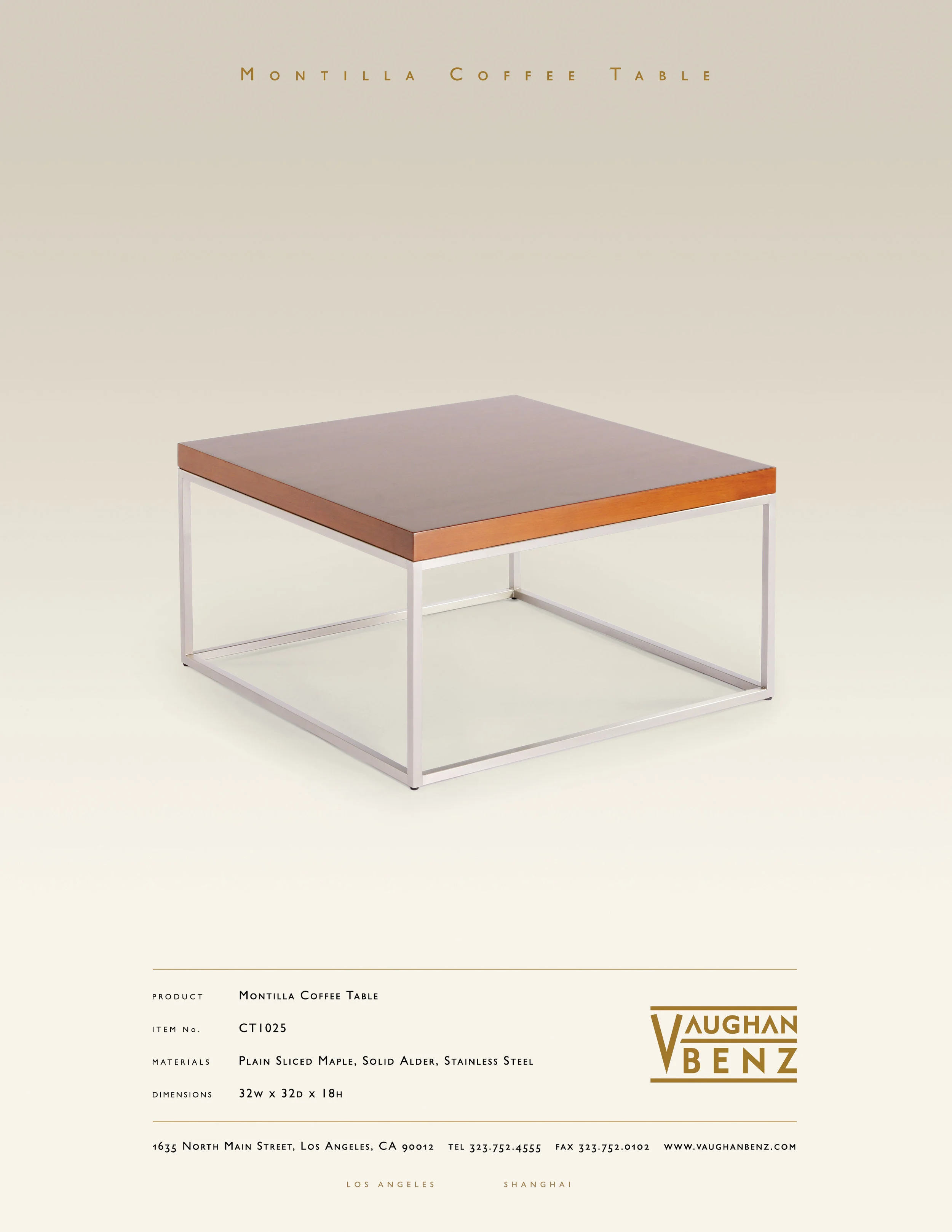 CT1025 - MONTILLA COFFEE TABLE