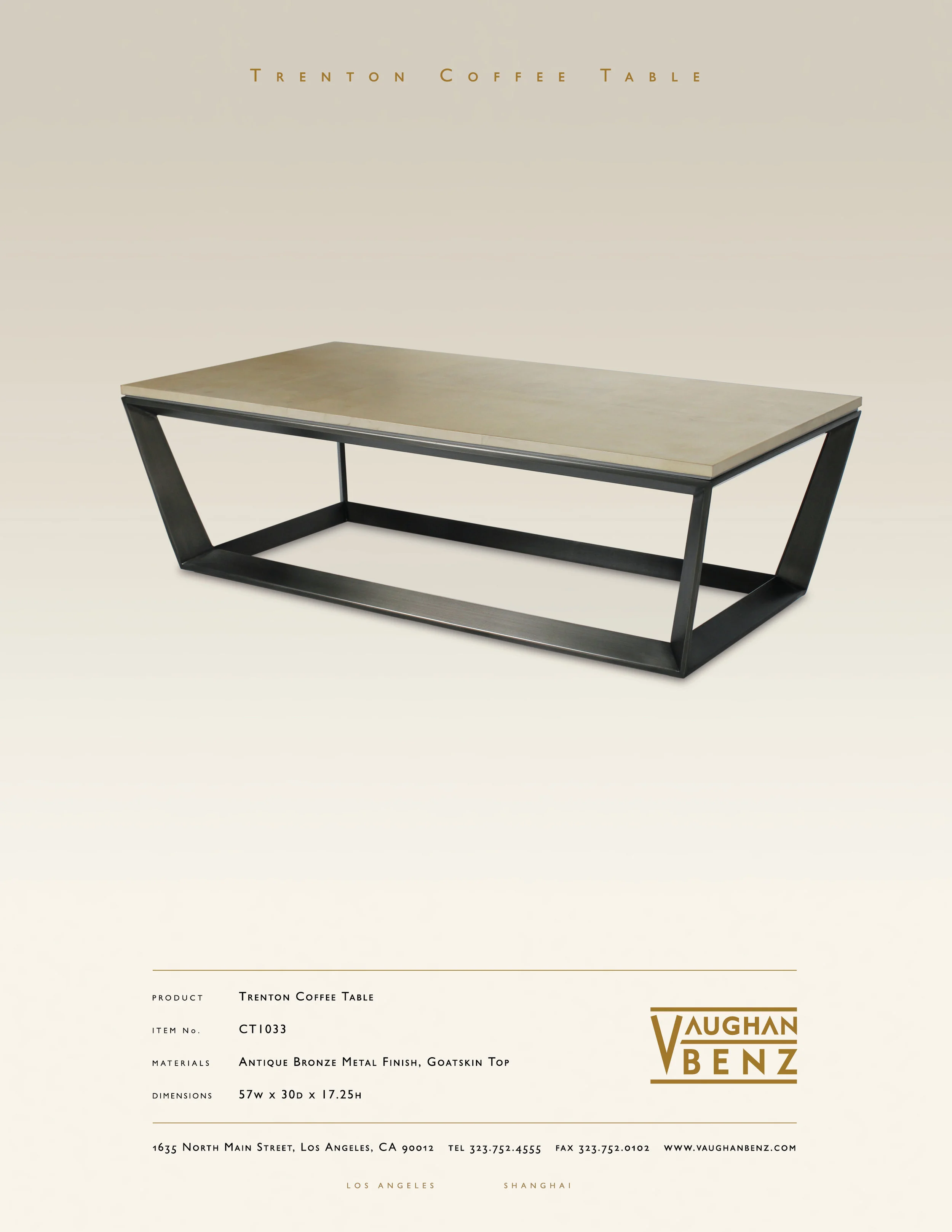 CT1033 - TRENTON COFFEE TABLE
