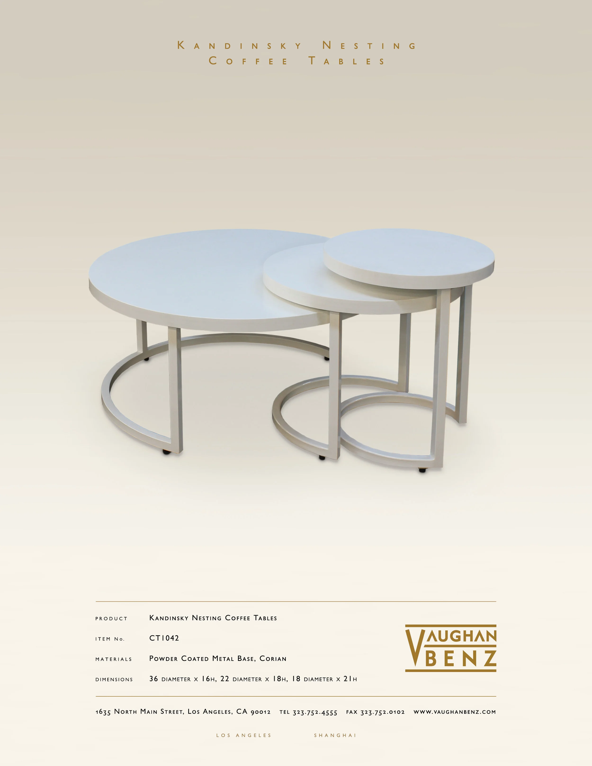 CT1042 - KANDINSKY NESTING COFFEE TABLES