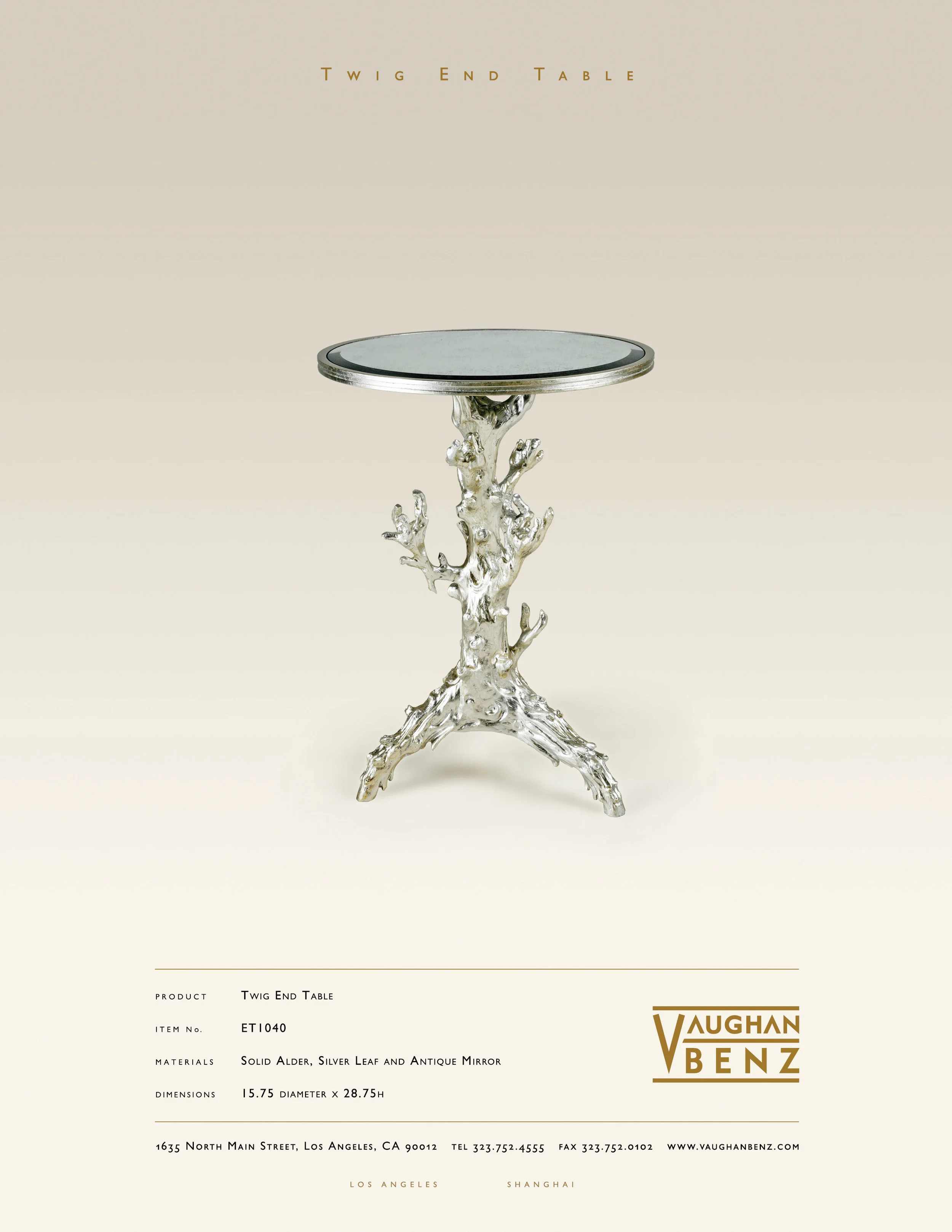 ET1040 - TWIG END TABLE