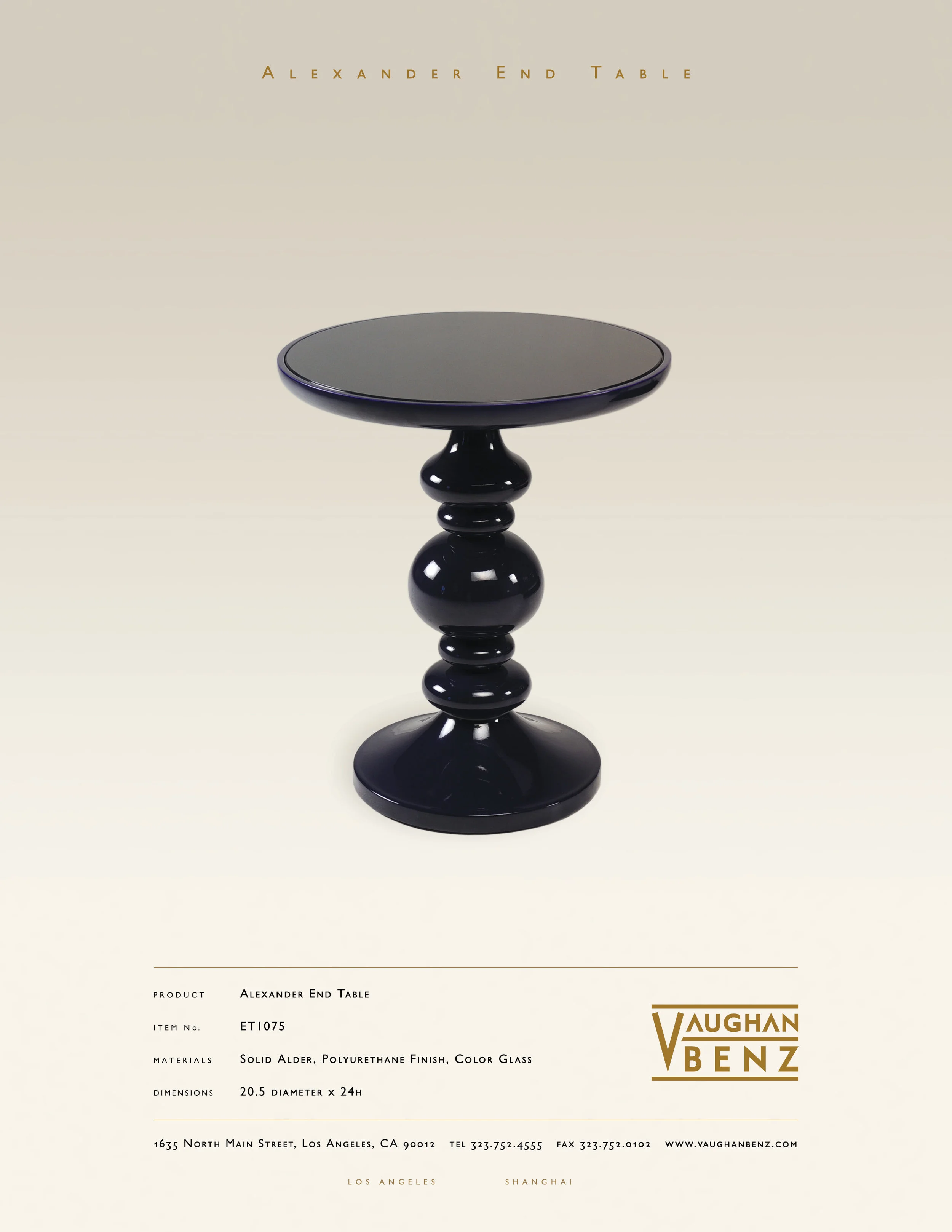 ET1075 - ALEXANDER END TABLE