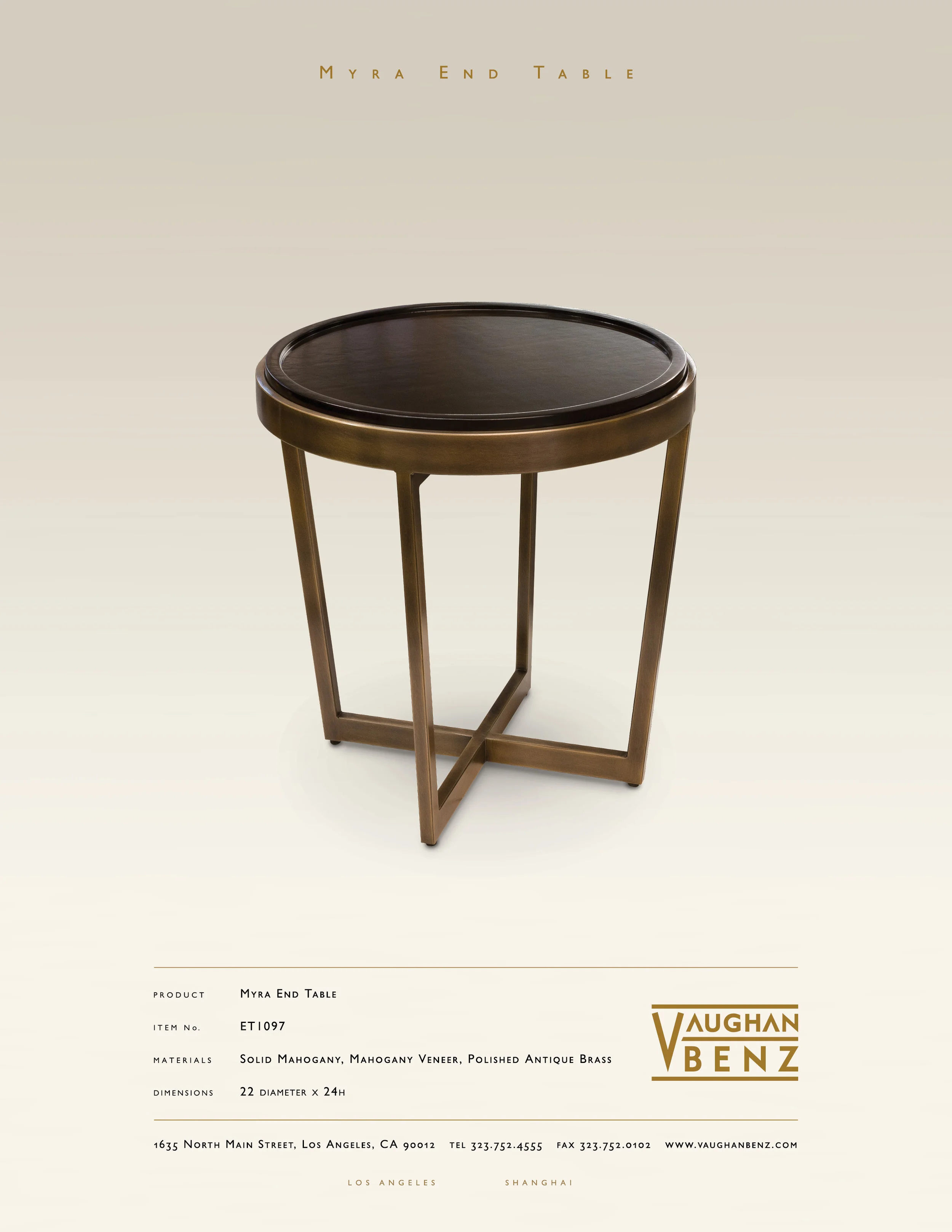 ET1097 - MYRA END TABLE