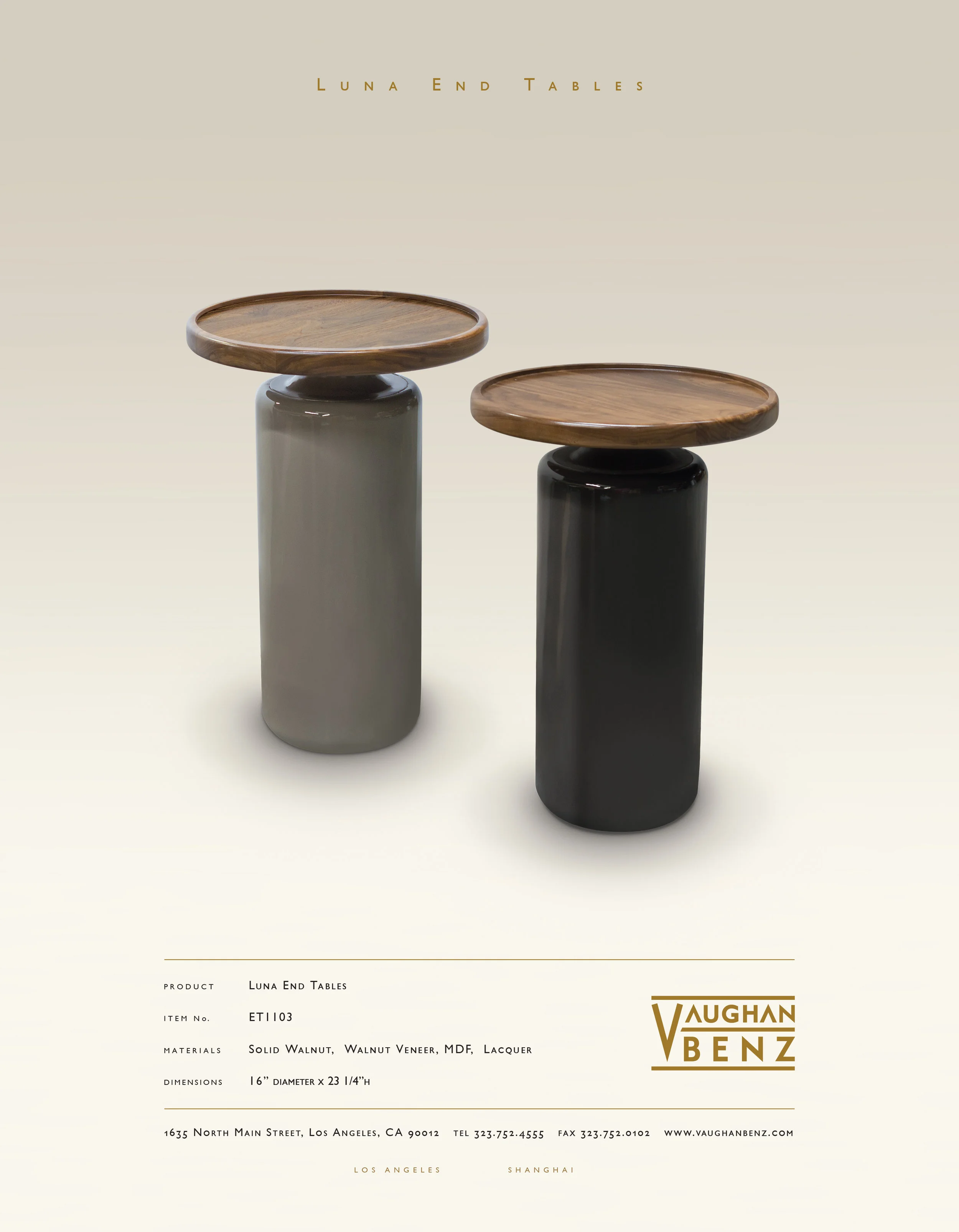 ET1103 - LUNA END TABLES