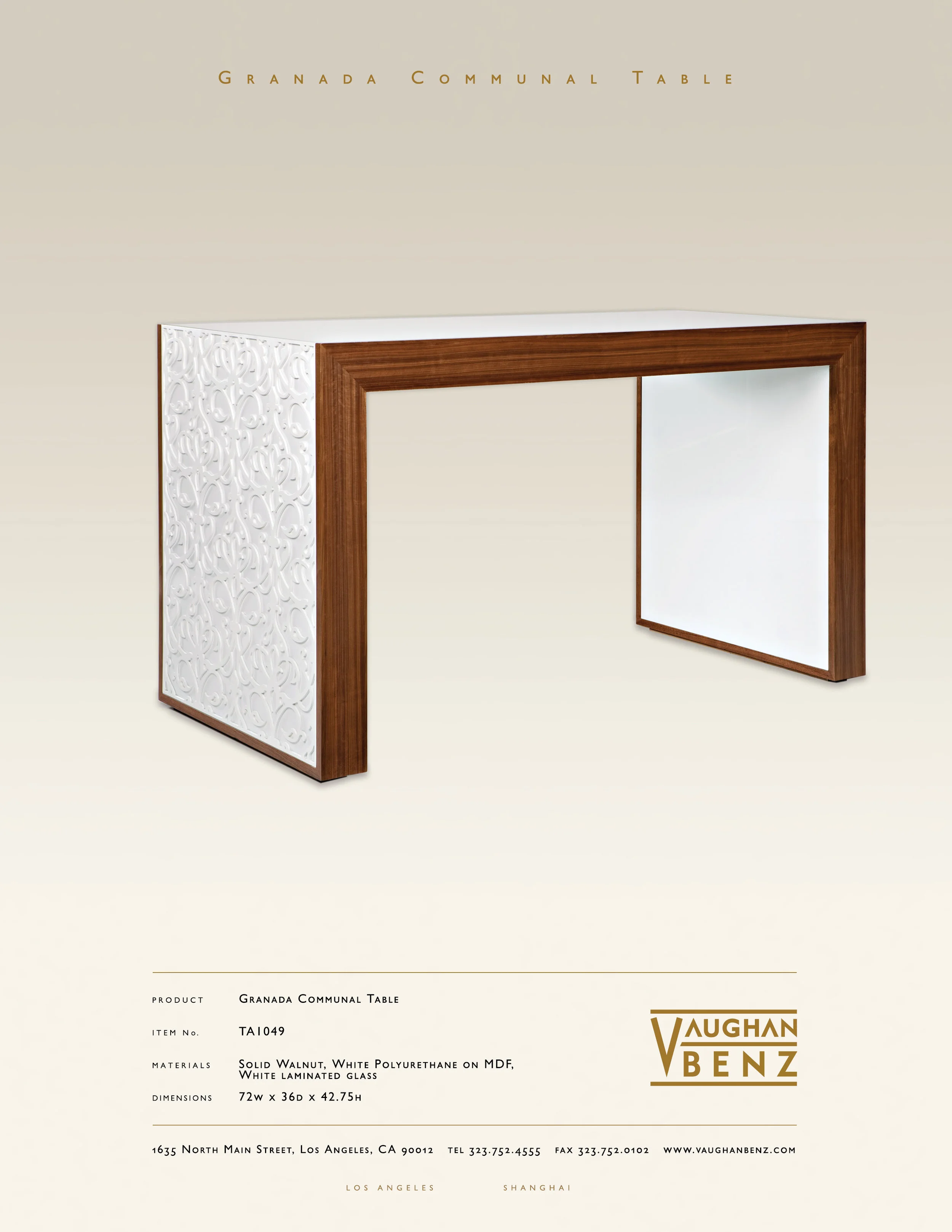 TA1049 - GRANADA COMMUNAL TABLE