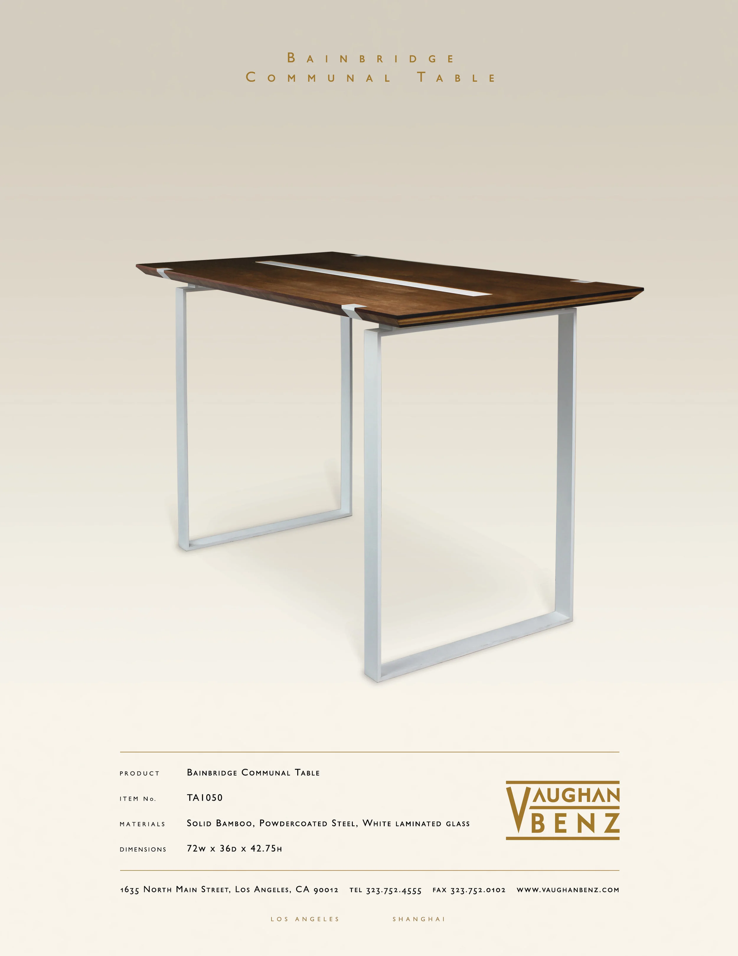 TA1050 - BAINBRIDGE COMMUNAL TABLE