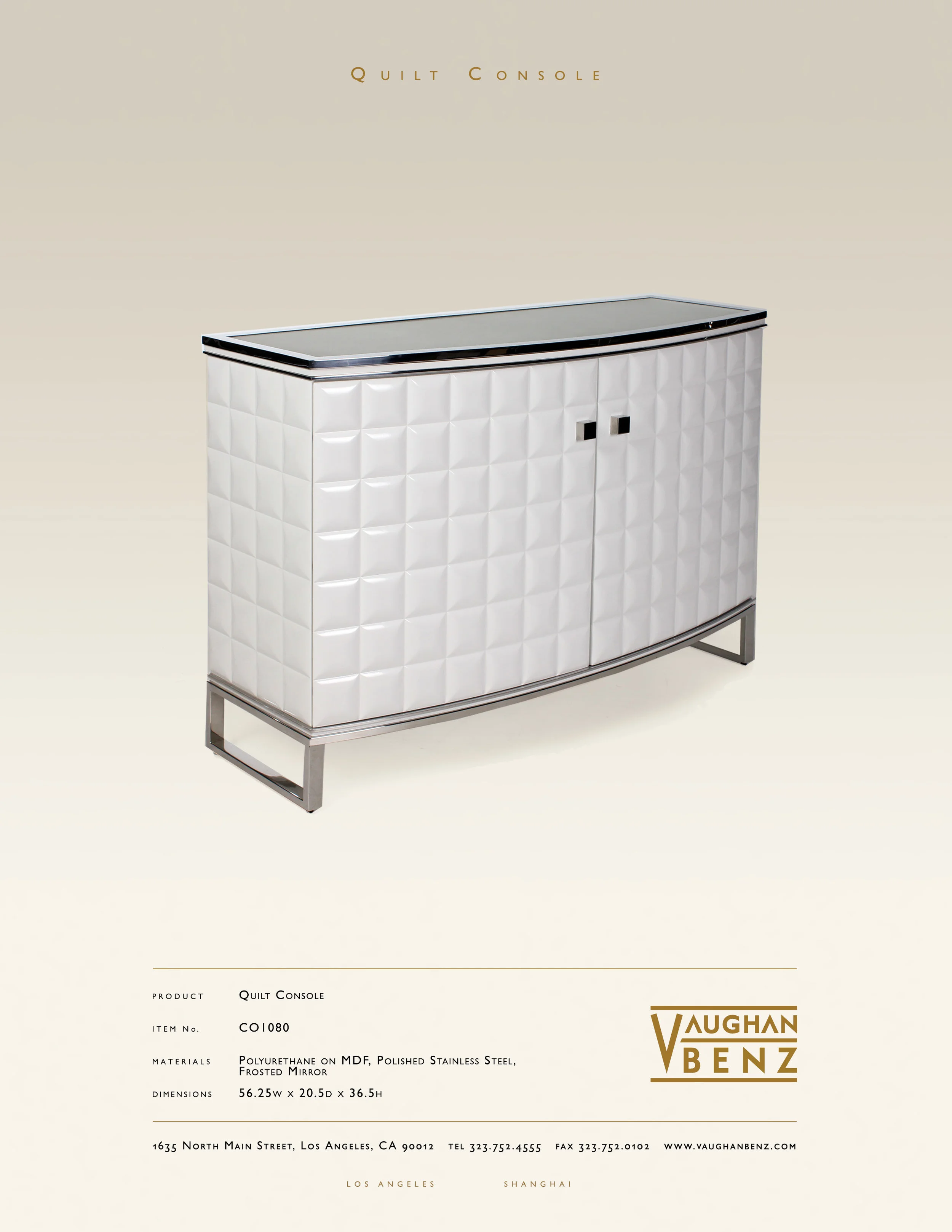 CO1080 - QUILT CONSOLE