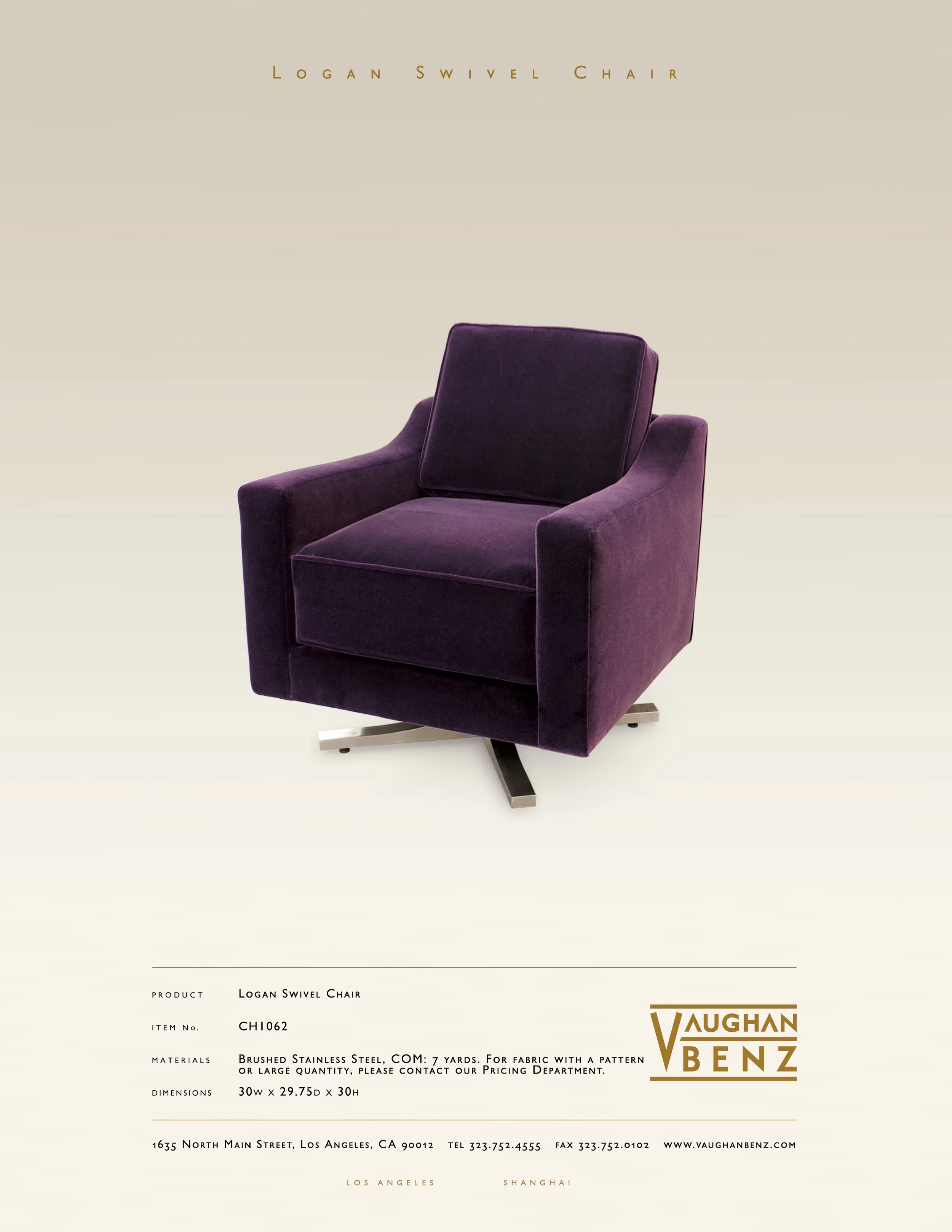 CH1062 - LOGAN SWIVEL CHAIR
