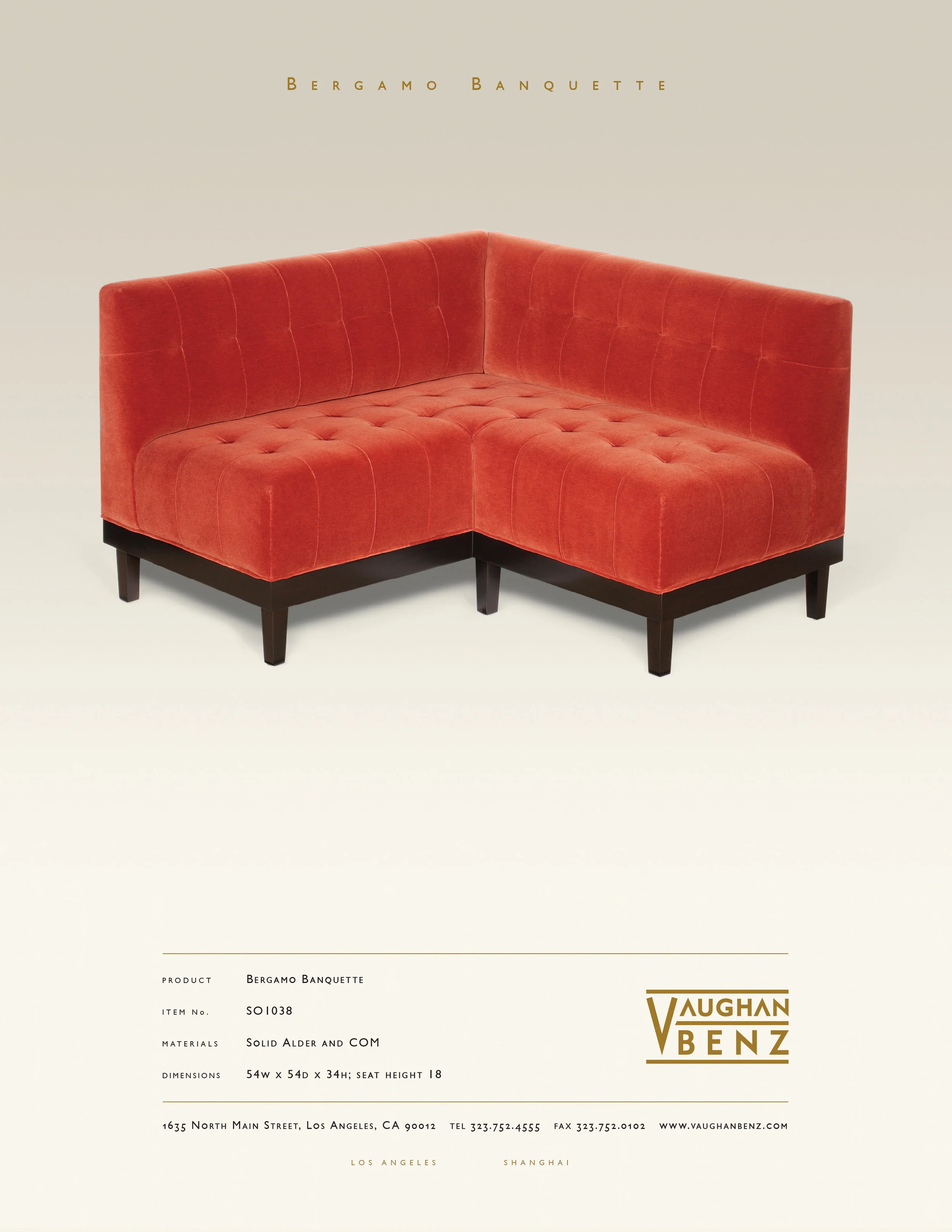 SO1038 - BERGAMO BANQUETTE